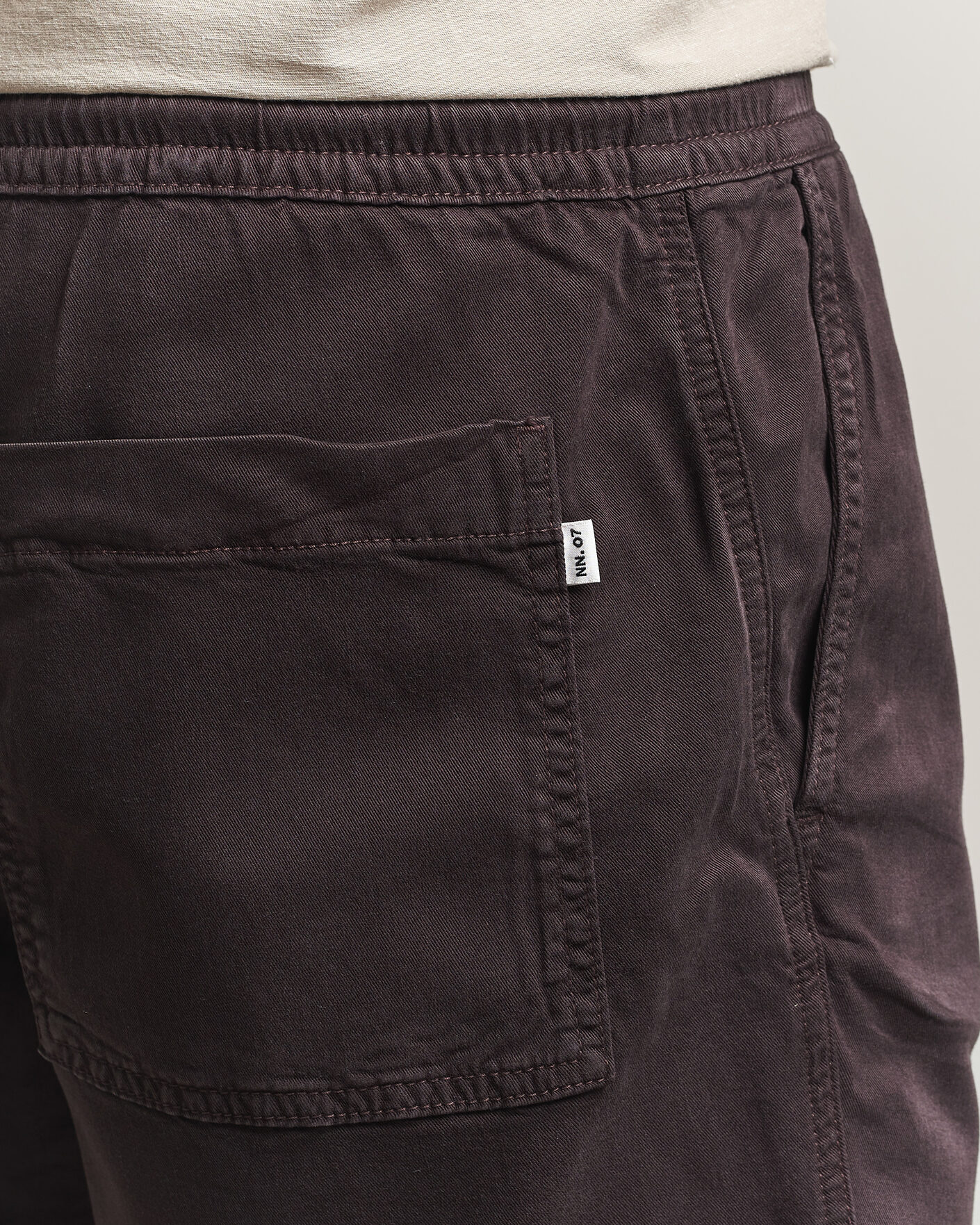 Uomini | Pantaloncini | NN07 | Gregor Drawstring Shorts Deep Truffle