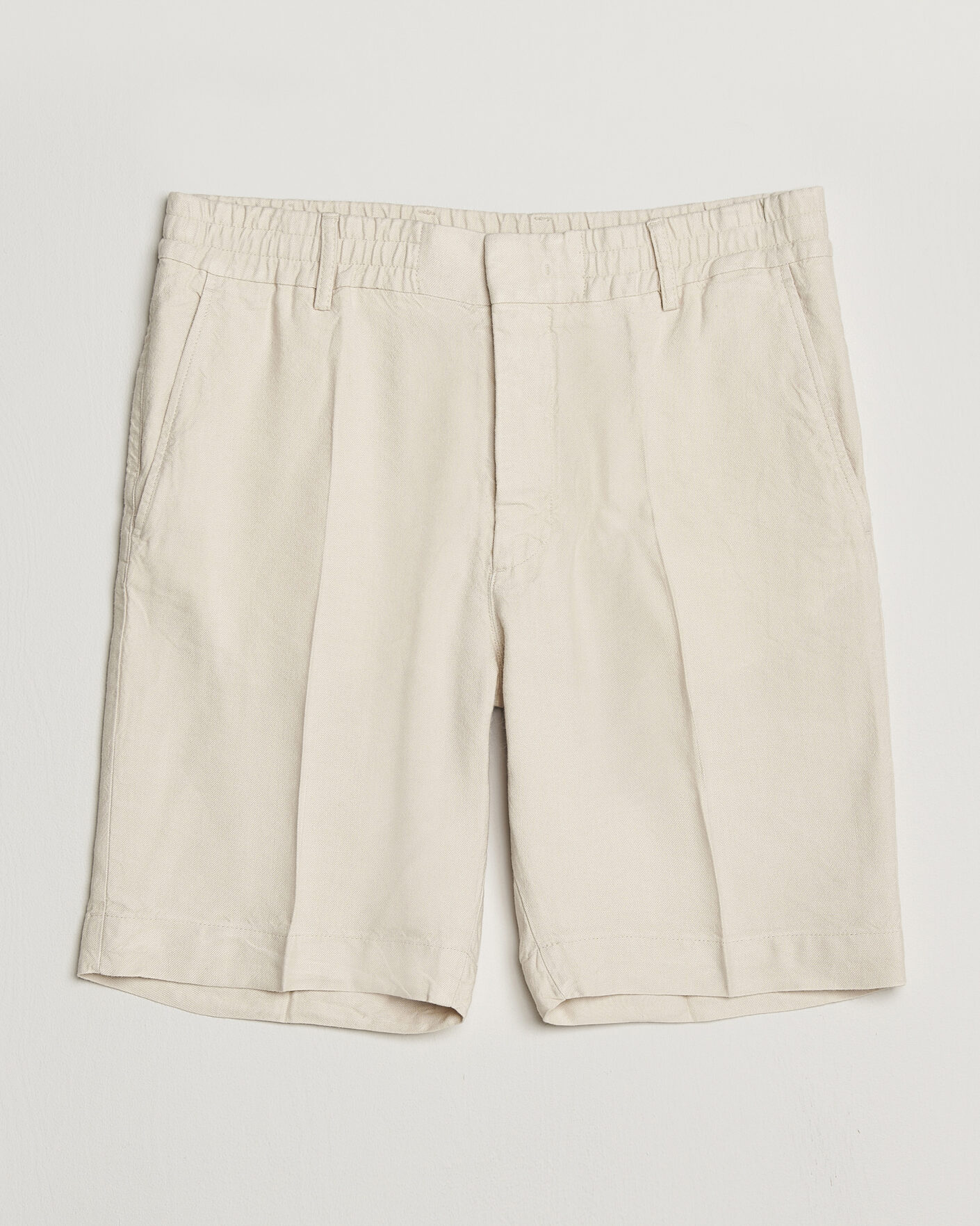 Uomini | Pantaloncini | NN07 | Billie Linen/Viscose Drawstring Shorts Ivory