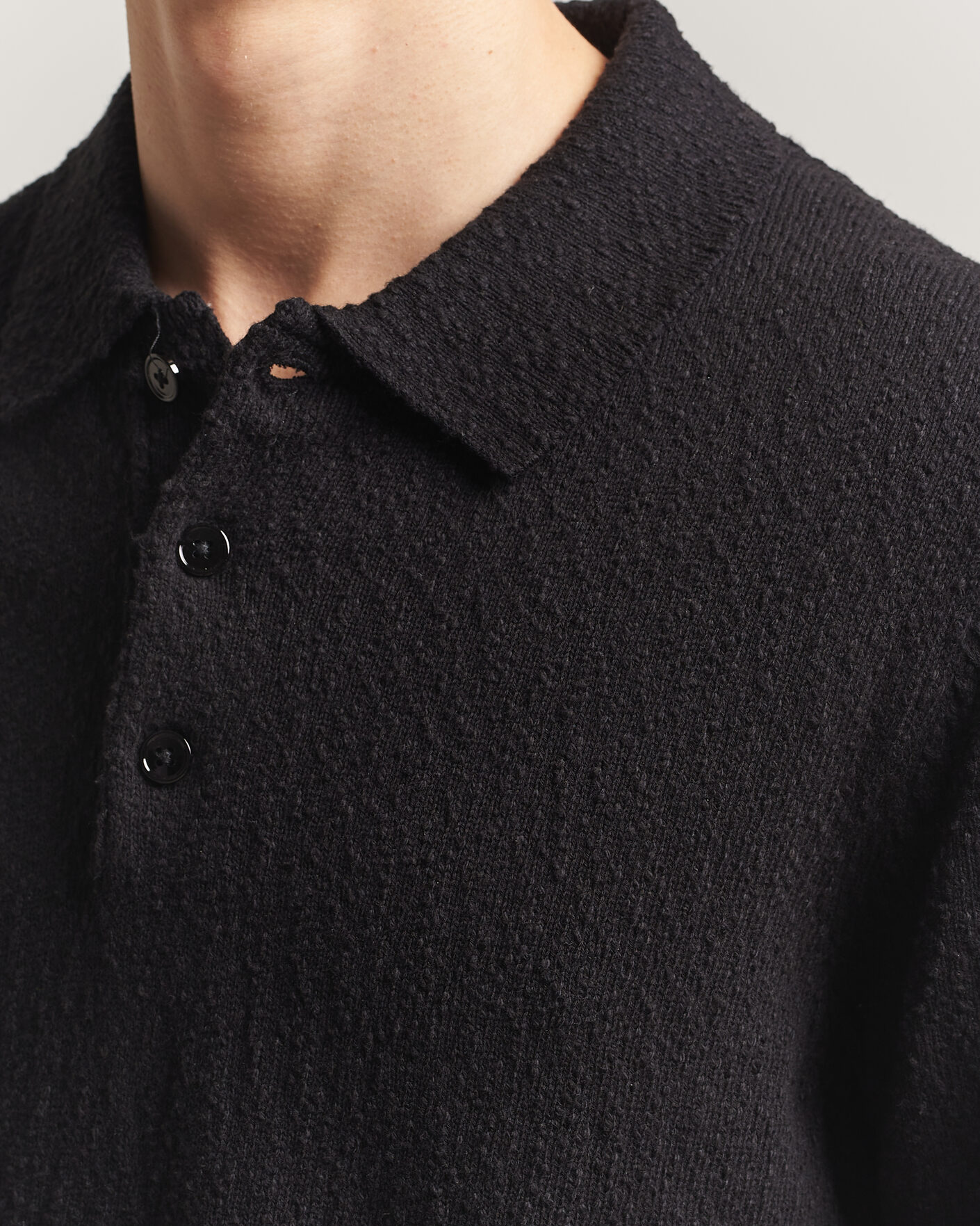 Uomini | Polo | NN07 | Randy Knitted Polo Black