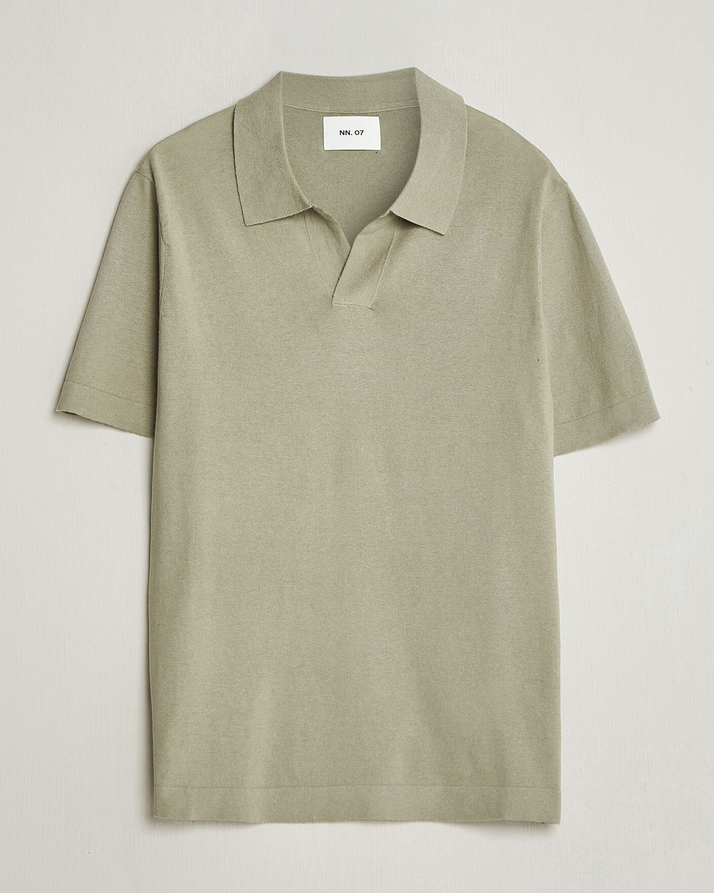 Uomini | Polo | NN07 | Ryan Cotton/Linen Polo Sage Green