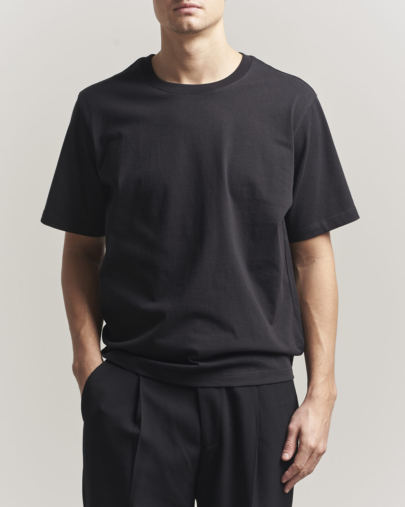 Uomini | T-shirt | NN07 | Jett Washed Printed Crew Neck T-Shirt Black