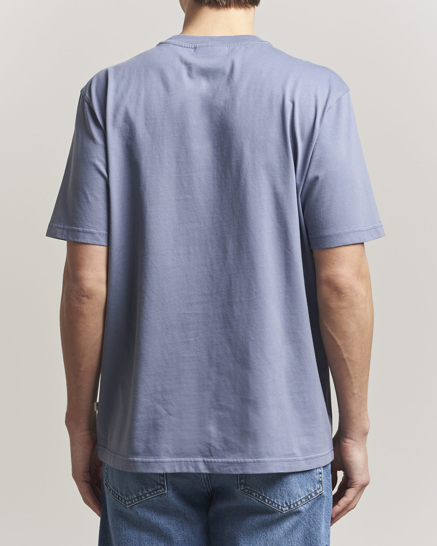 Uomini | T-shirt | NN07 | Adam Pima Crew Neck T-Shirt Stone Blue