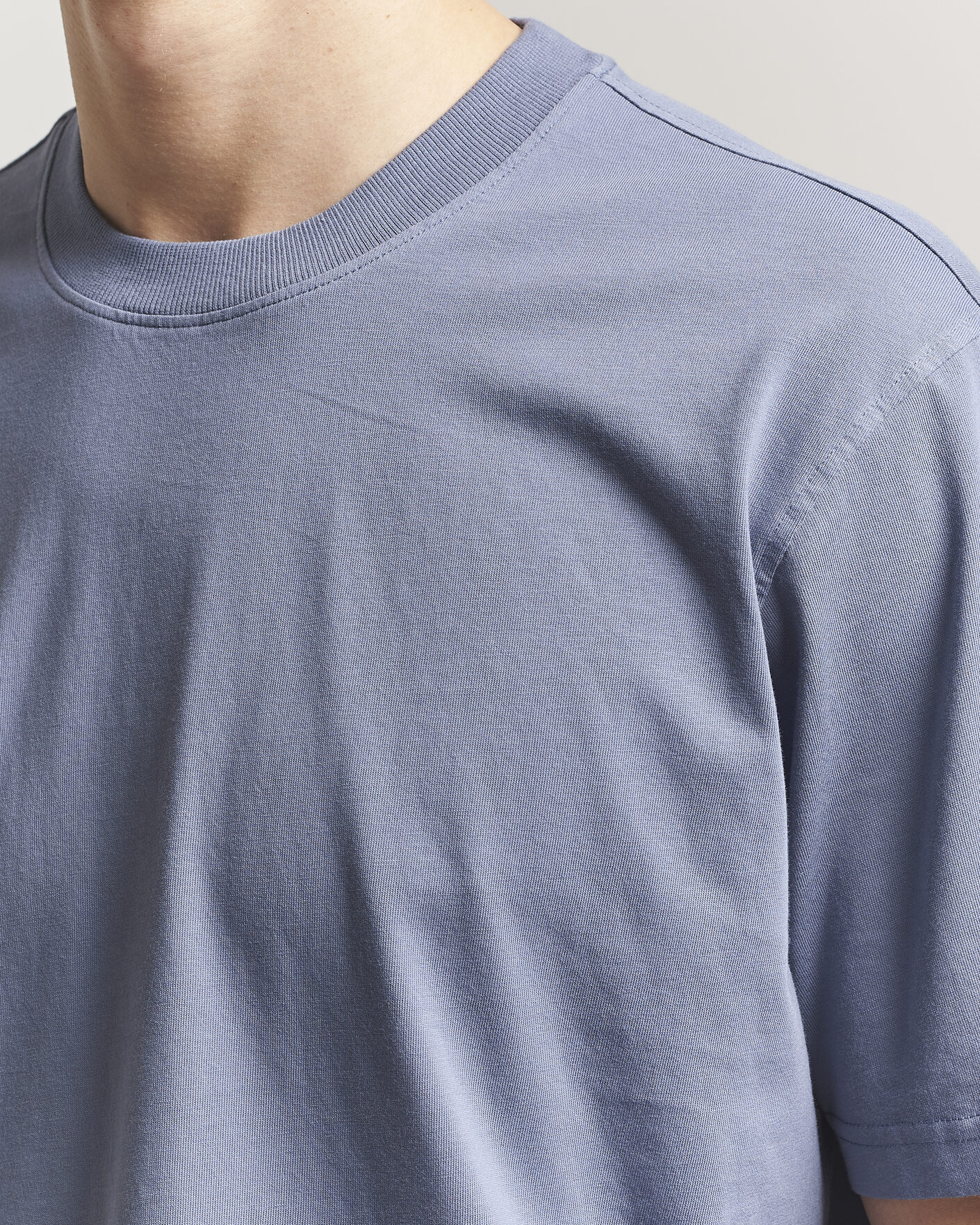 Uomini | T-shirt | NN07 | Adam Pima Crew Neck T-Shirt Stone Blue