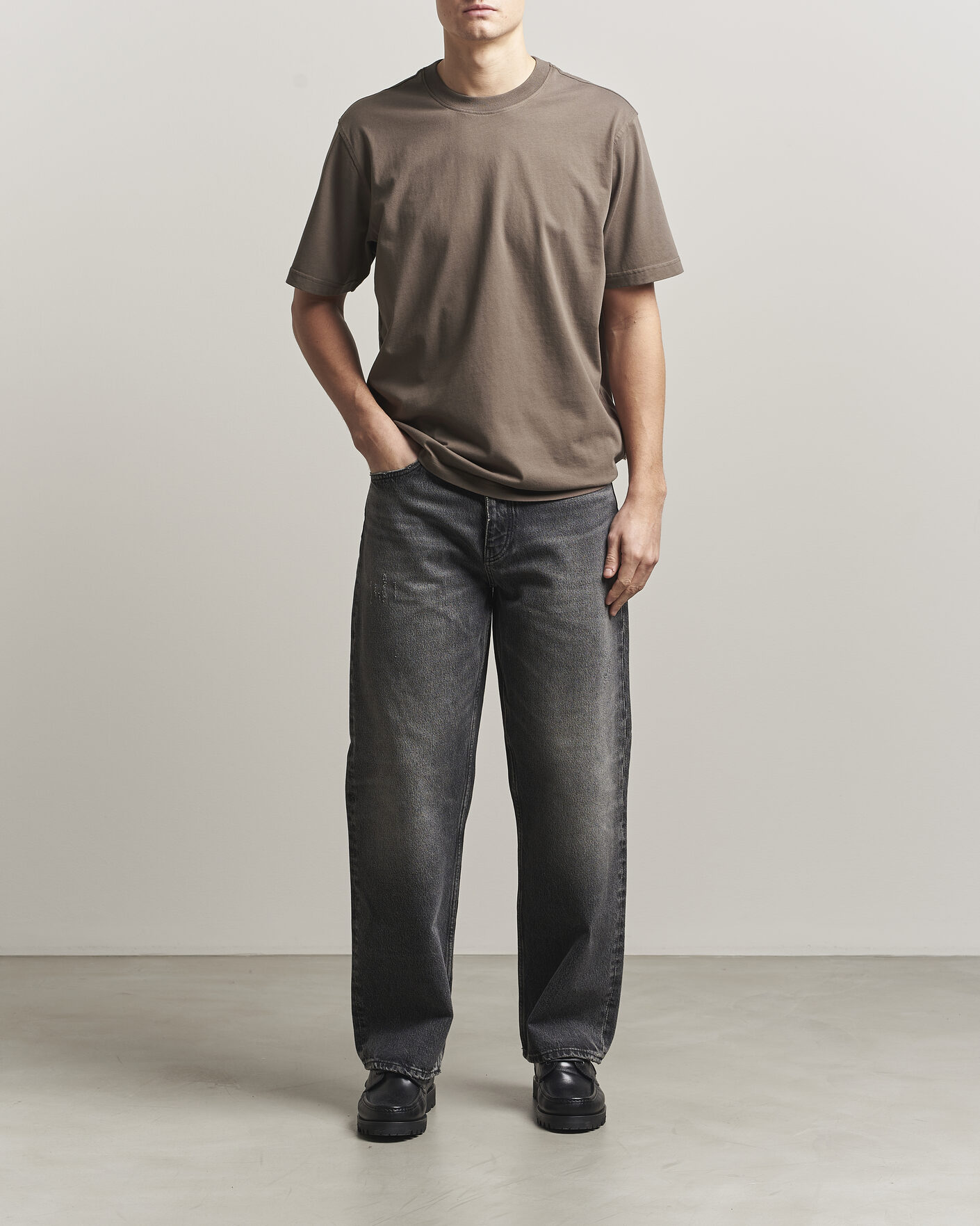 Uomini | T-shirt | NN07 | Adam Pima Crew Neck T-Shirt Mable Husk