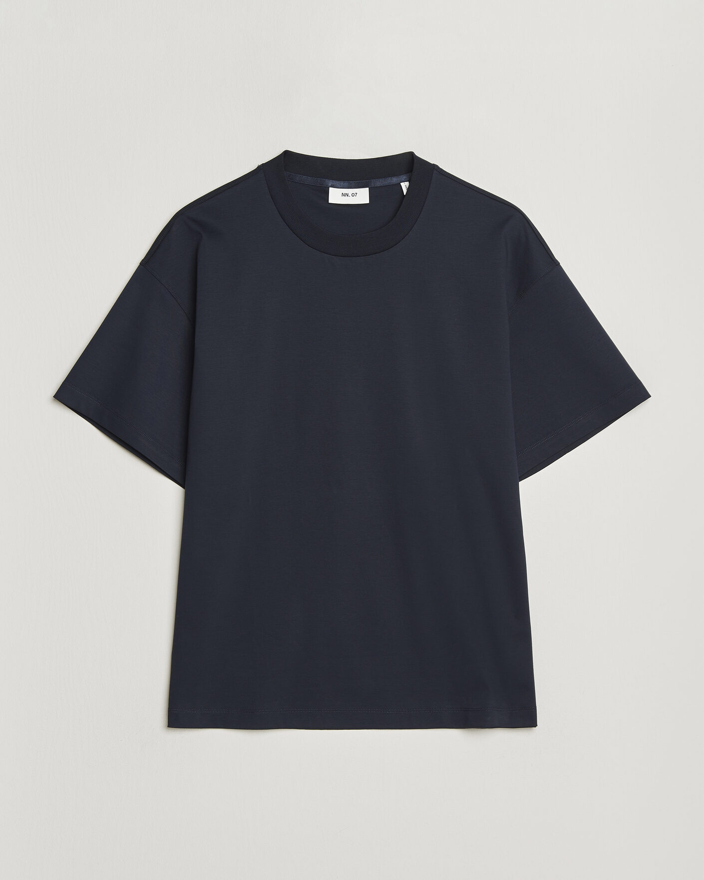 Uomini | T-shirt | NN07 | Lionel Mercerized Crew Neck T-Shirt Navy Blue