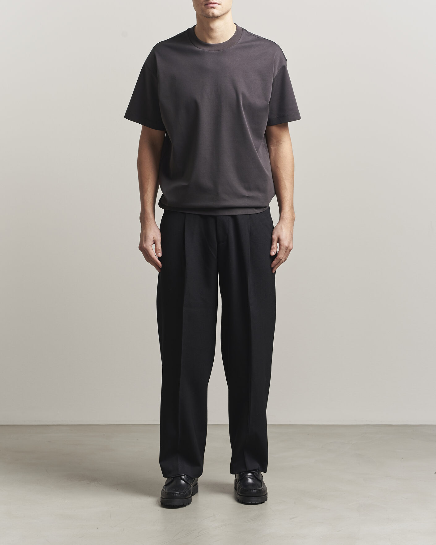 Uomini | T-shirt | NN07 | Lionel Mercerized Crew Neck T-Shirt Deep Truffle