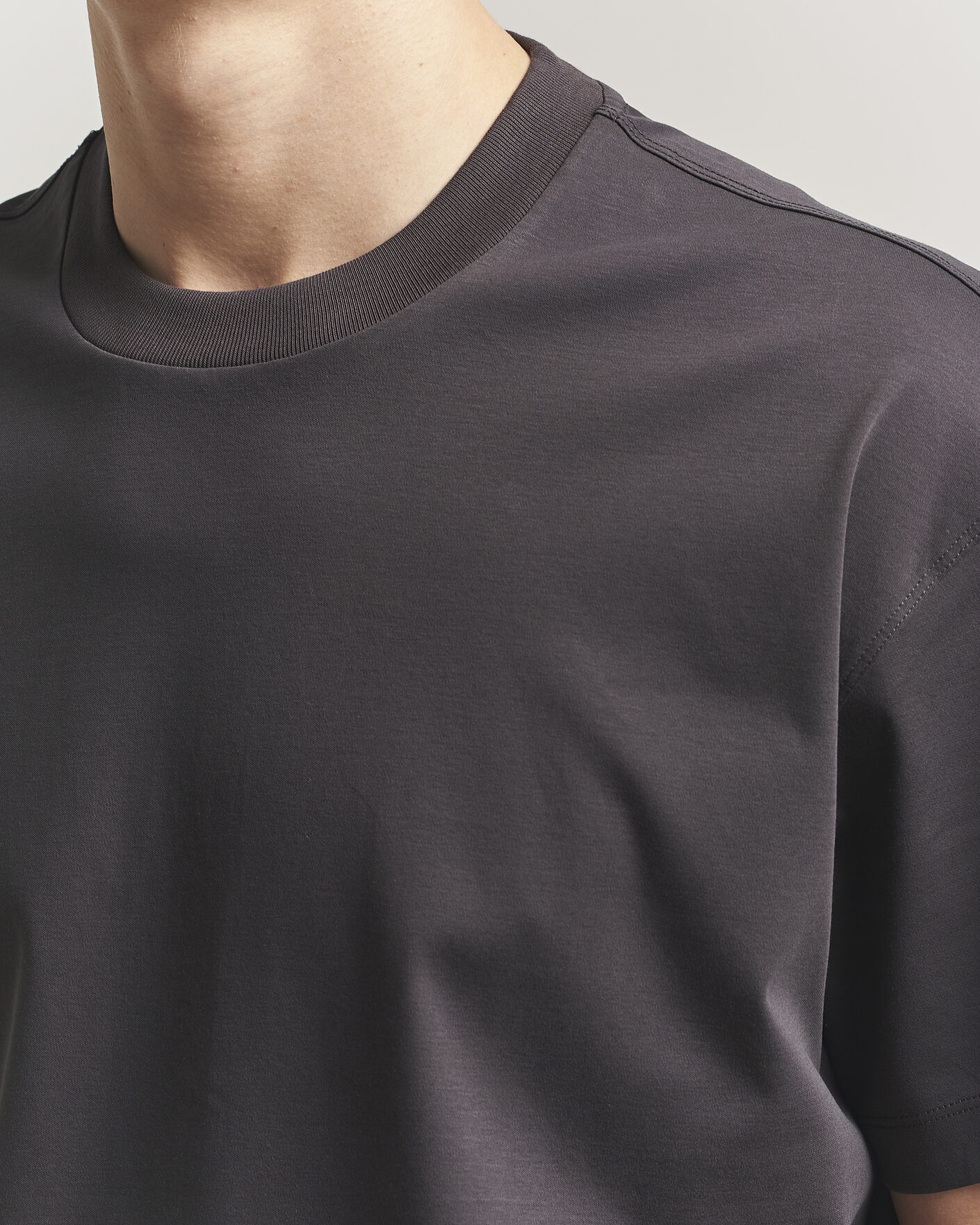 Uomini | T-shirt | NN07 | Lionel Mercerized Crew Neck T-Shirt Deep Truffle
