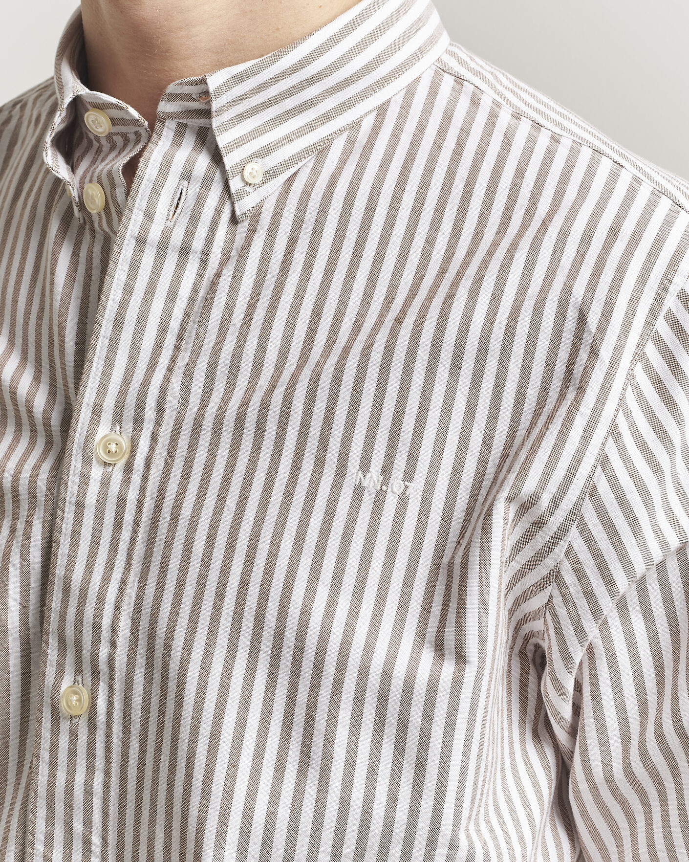 Uomini | Camicie | NN07 | Colby Oxford Shirt Terracotta/White