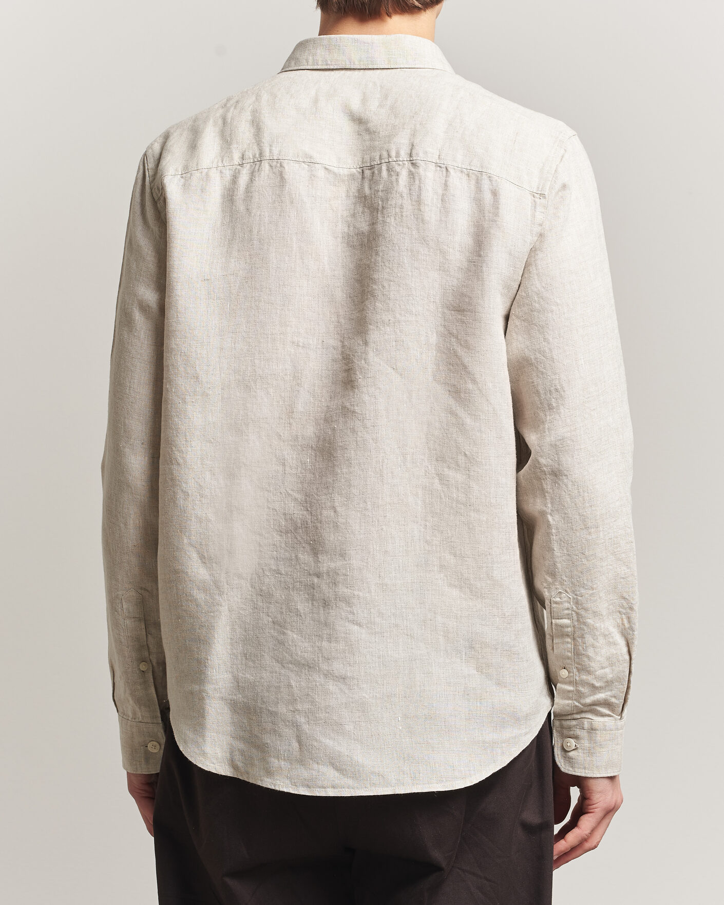 Uomini | Camicie | NN07 | Enzo Linen Shirt Oat