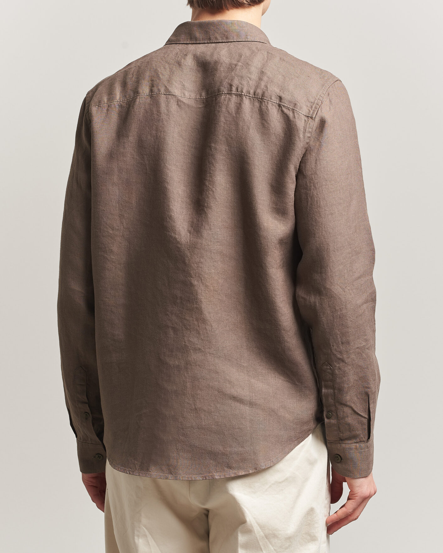 Uomini | Camicie | NN07 | Enzo Linen Shirt Mable Husk