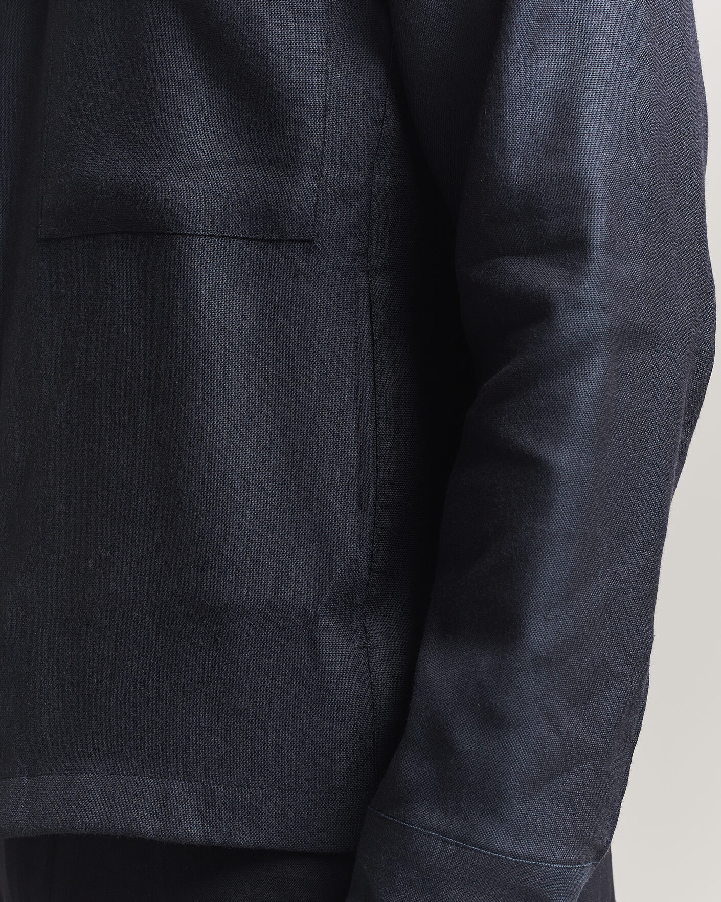 Uomini | Camicie | NN07 | Alban Linen/Viscose Overshirt Deep Navy