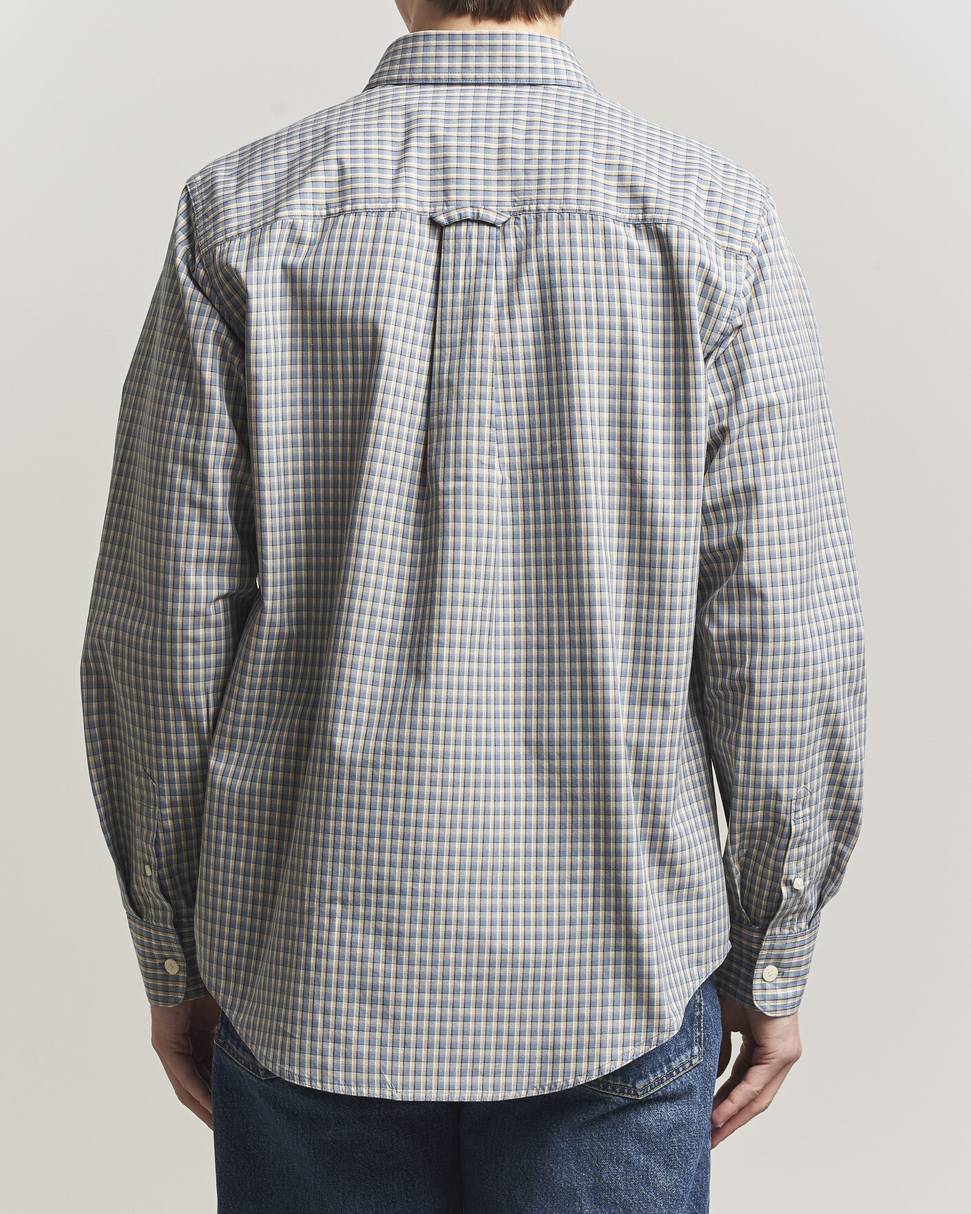 Uomini | Camicie | NN07 | Colby Brushed Cotton Shirt Blue Check