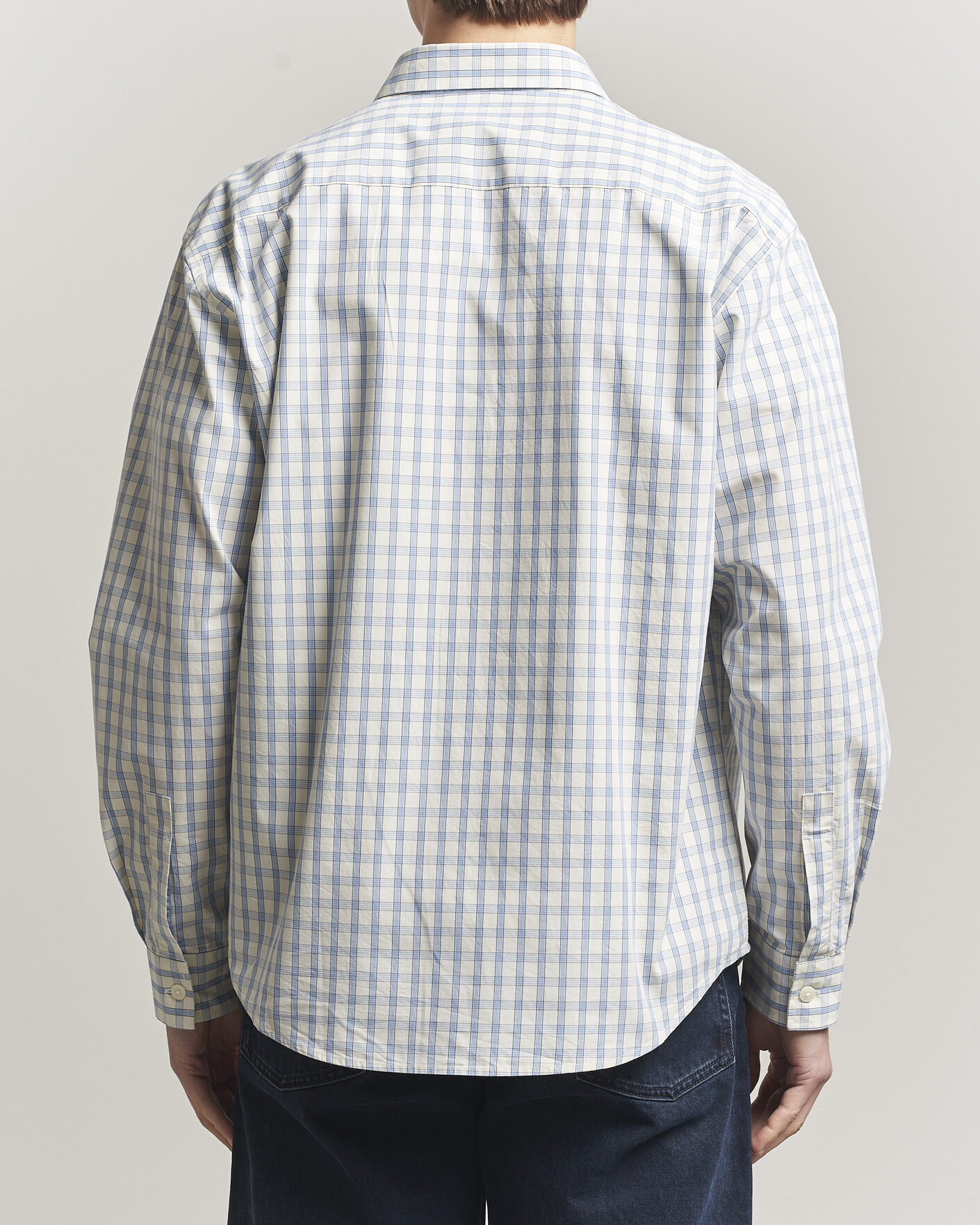 Uomini | Camicie | NN07 | Deon Brushed Cotton Shirt Ecru Check