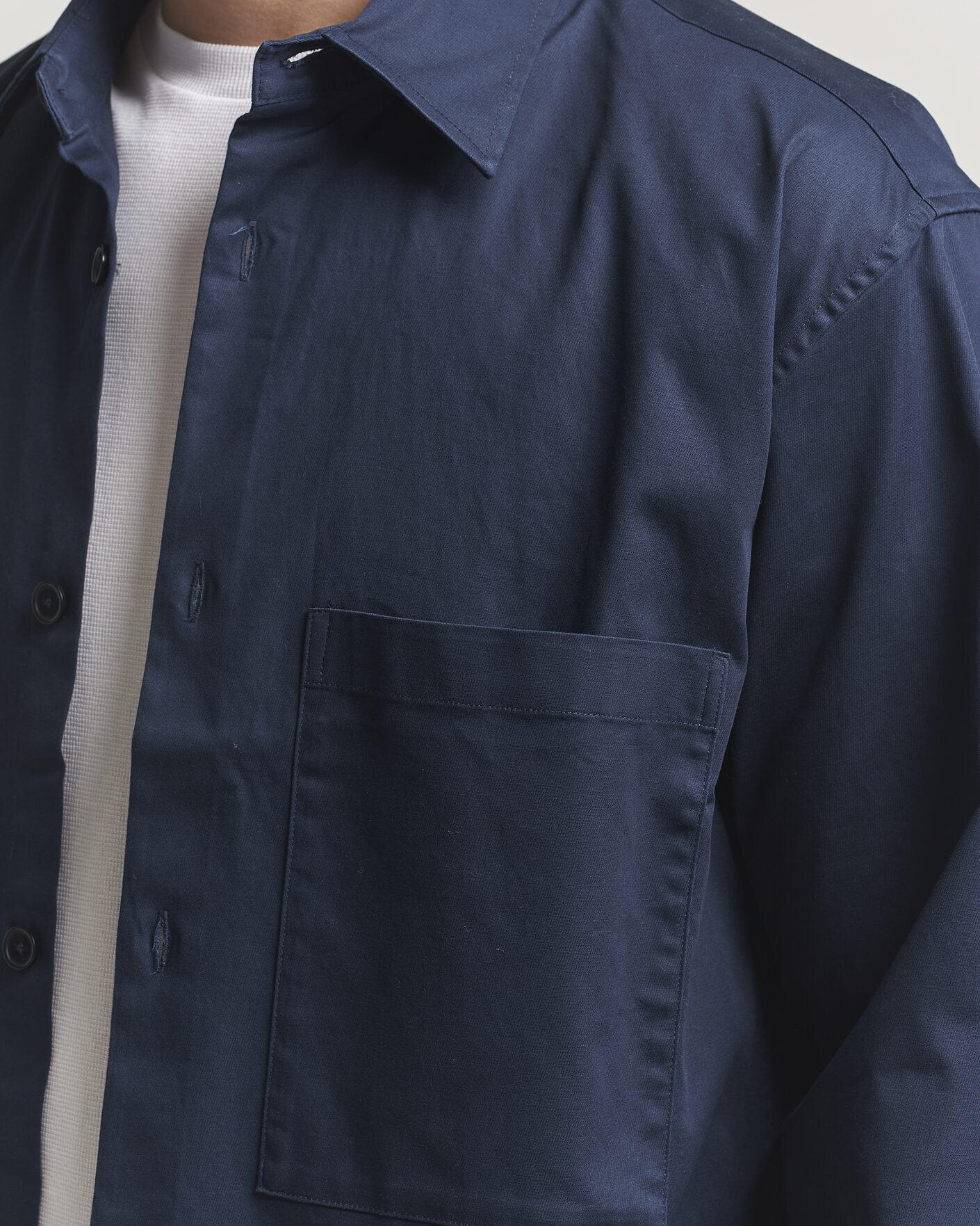 Uomini | Camicie | NN07 | Freddy Cotton Overshirt Navy Blue