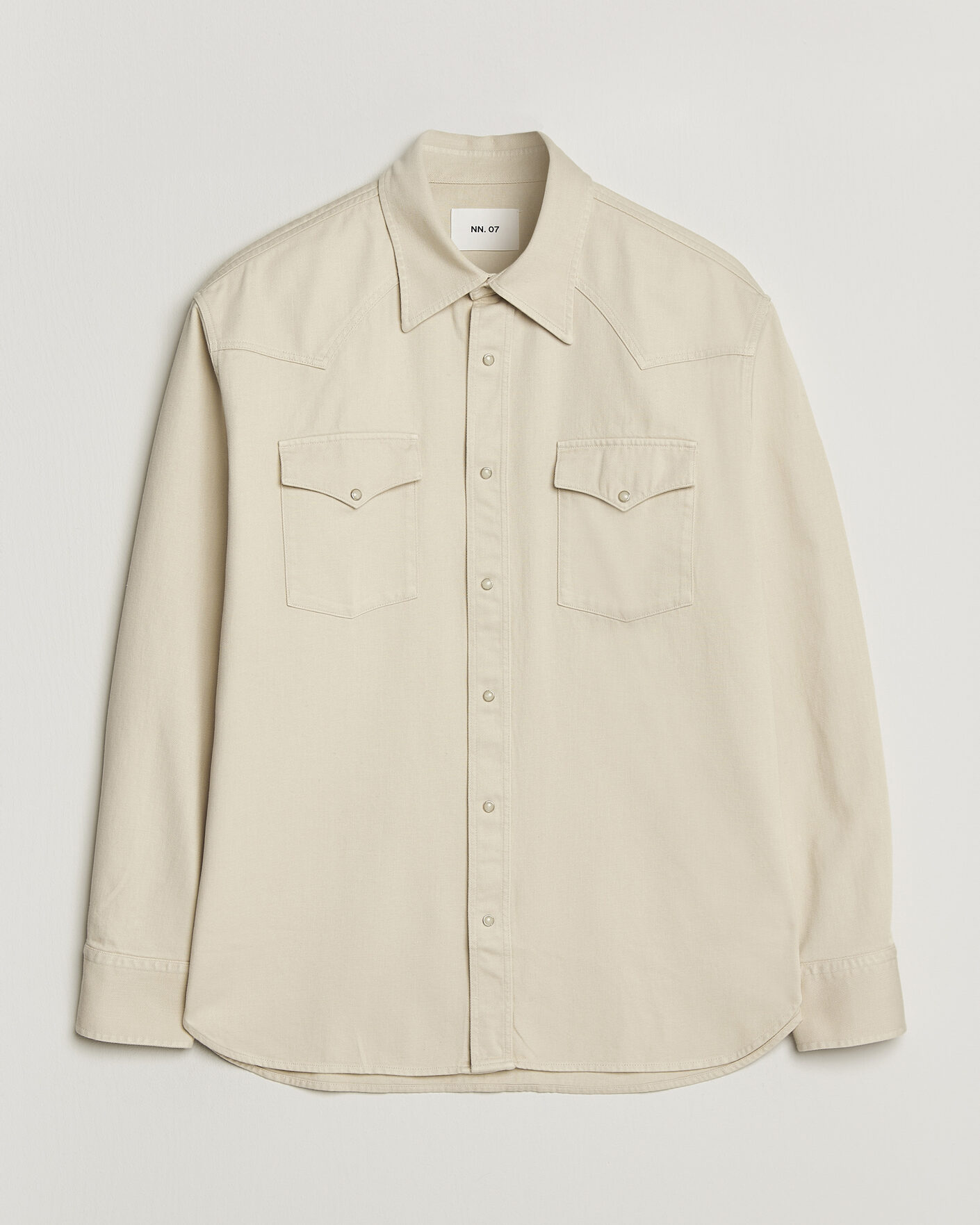 Uomini | Camicie | NN07 | Ricky Western Denim Shirt Ivory