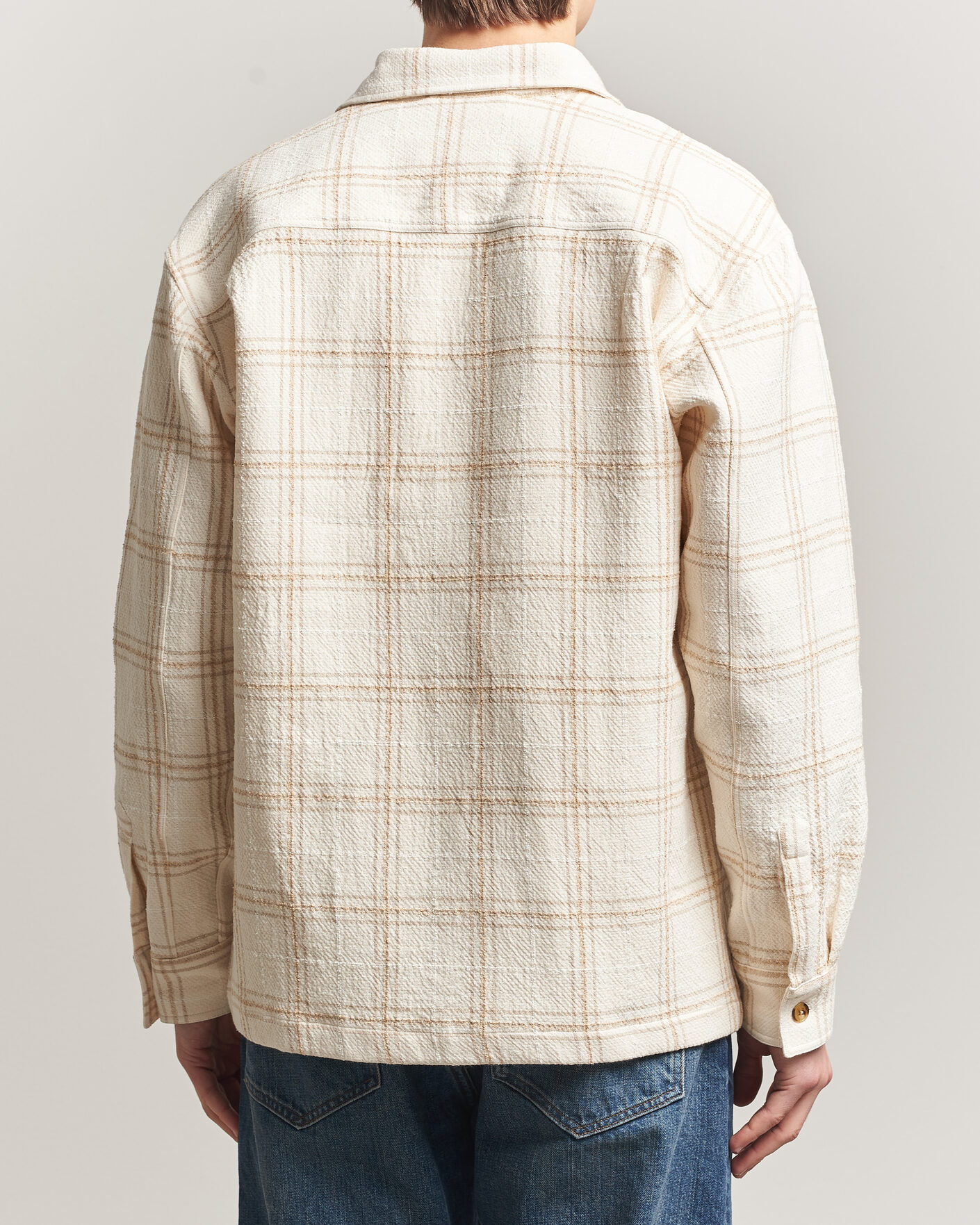 Uomini | Camicie | NN07 | Adwin Checked Overshirt Ivory