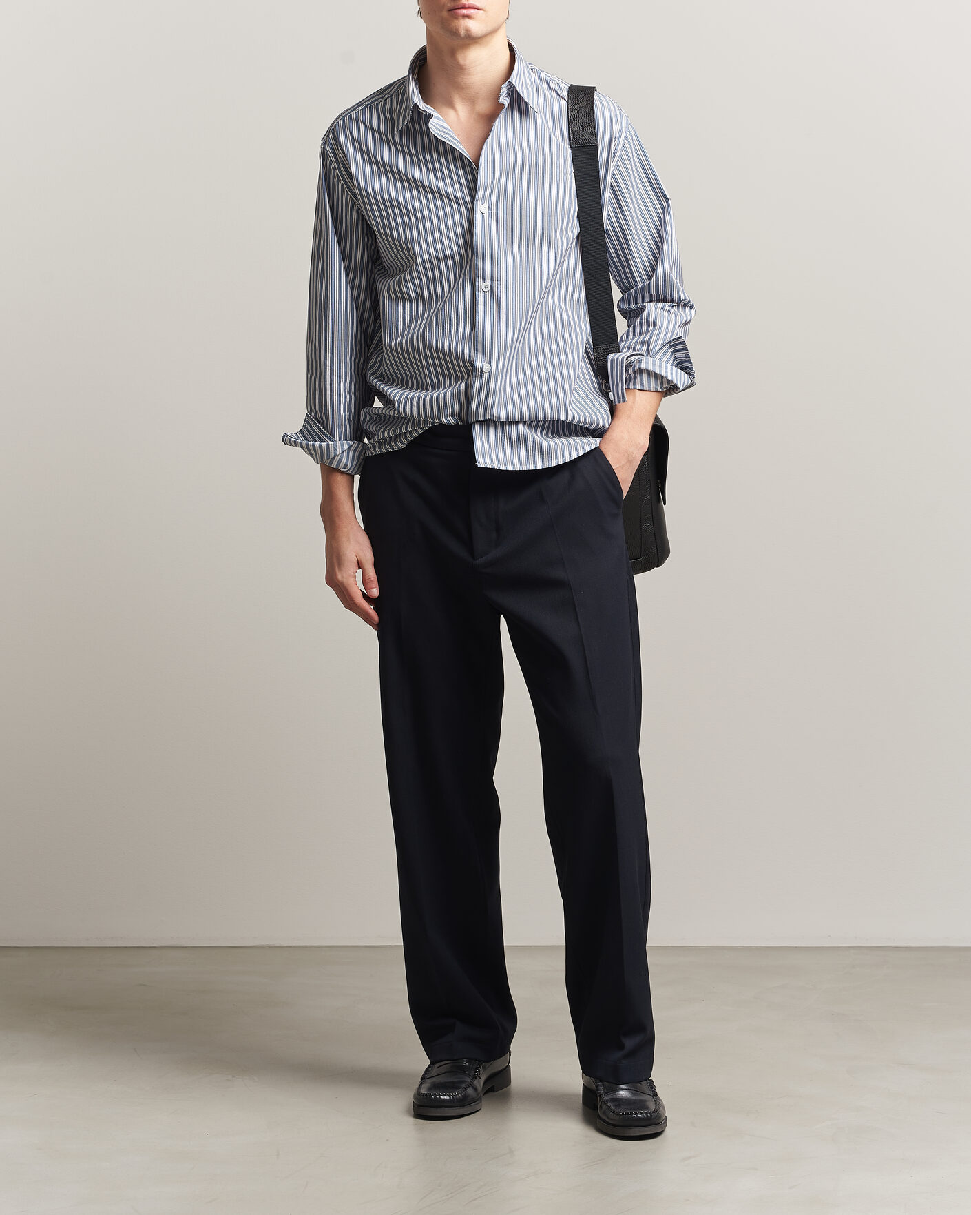 Uomini | Camicie | NN07 | Freddy Striped Shirt Sea Spray Green