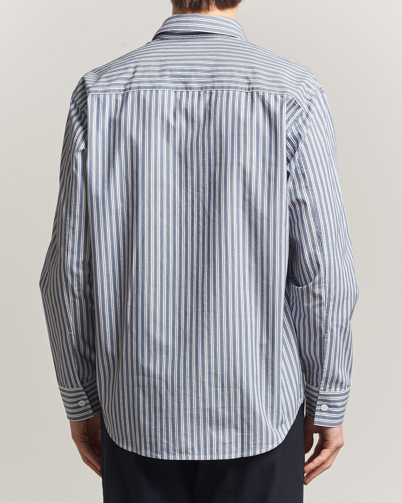 Uomini | Camicie | NN07 | Freddy Striped Shirt Sea Spray Green