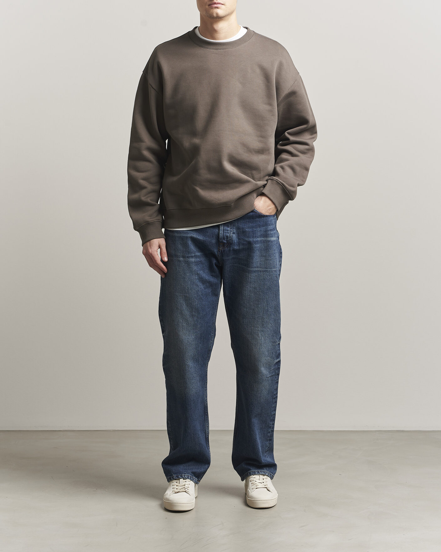 Uomini | Maglieria | NN07 | David Crew Neck Sweatshirt Mable Husk