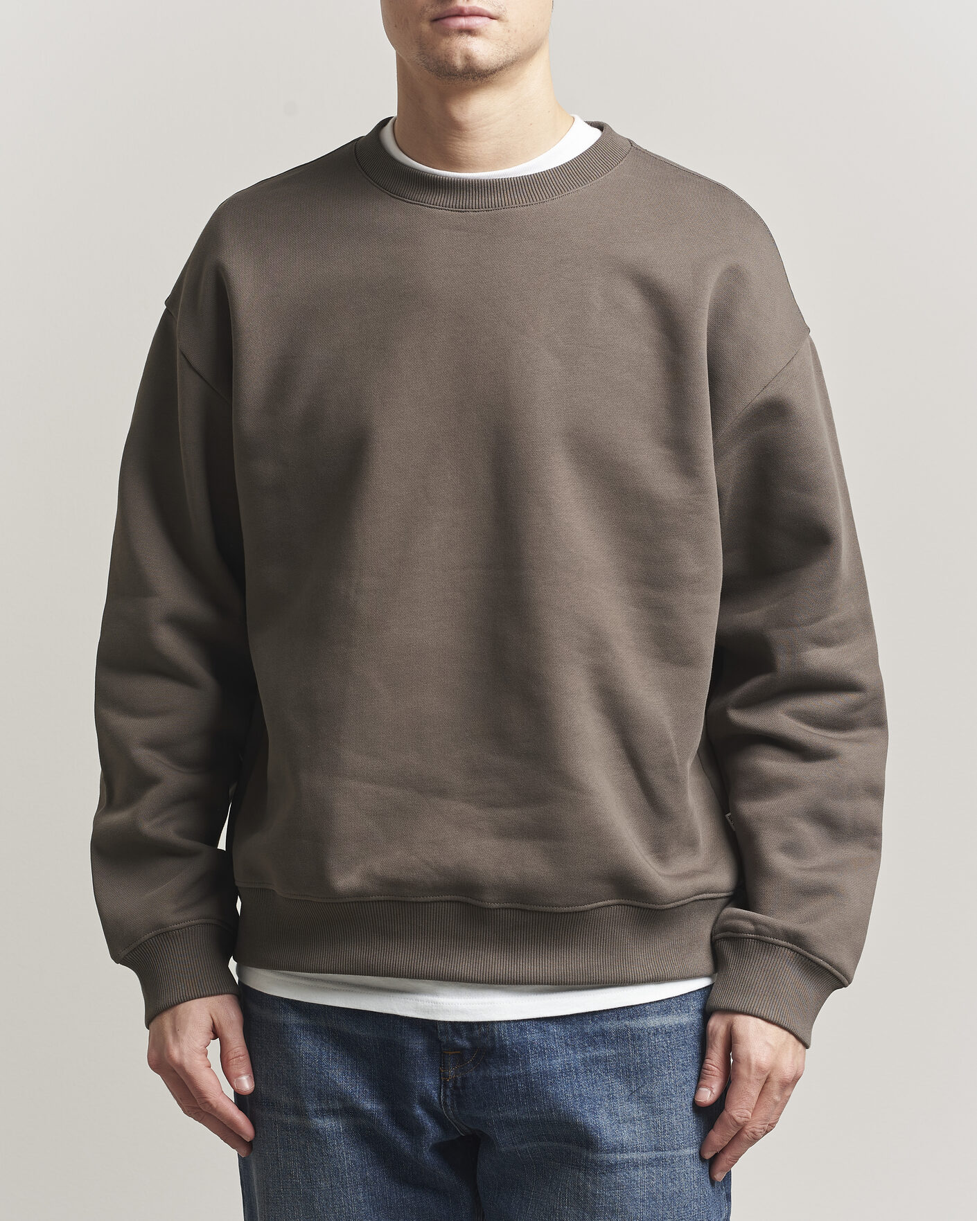 Uomini | Maglieria | NN07 | David Crew Neck Sweatshirt Mable Husk