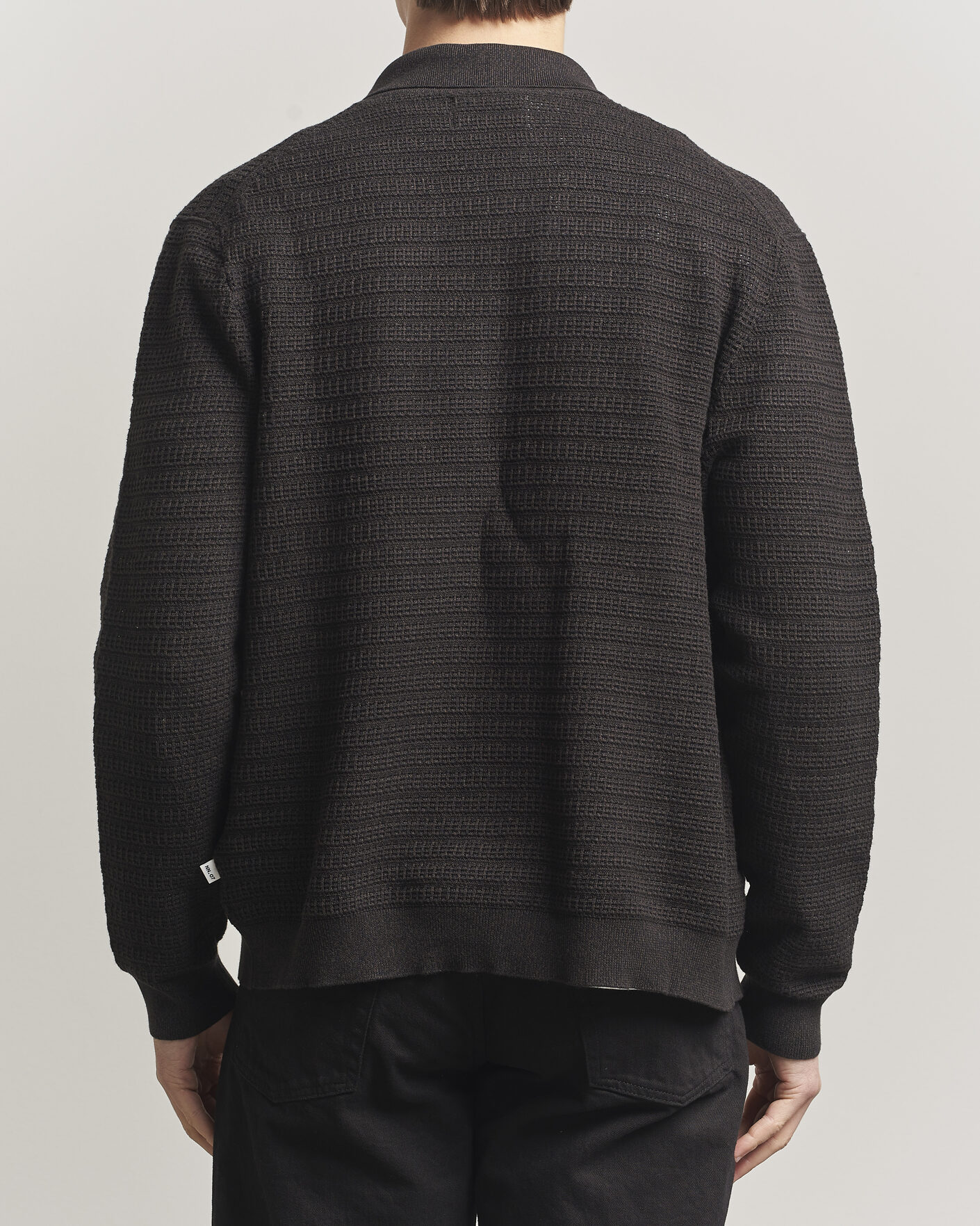 Uomini | Maglieria | NN07 | Gustav Knitted Full Zip Deep Truffle