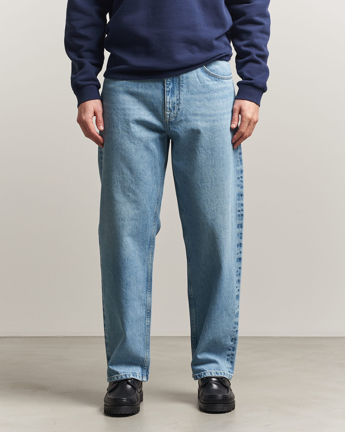 Uomini | Jeans | NN07 | Otis Loose Fit Selvedge Jeans Light Blue