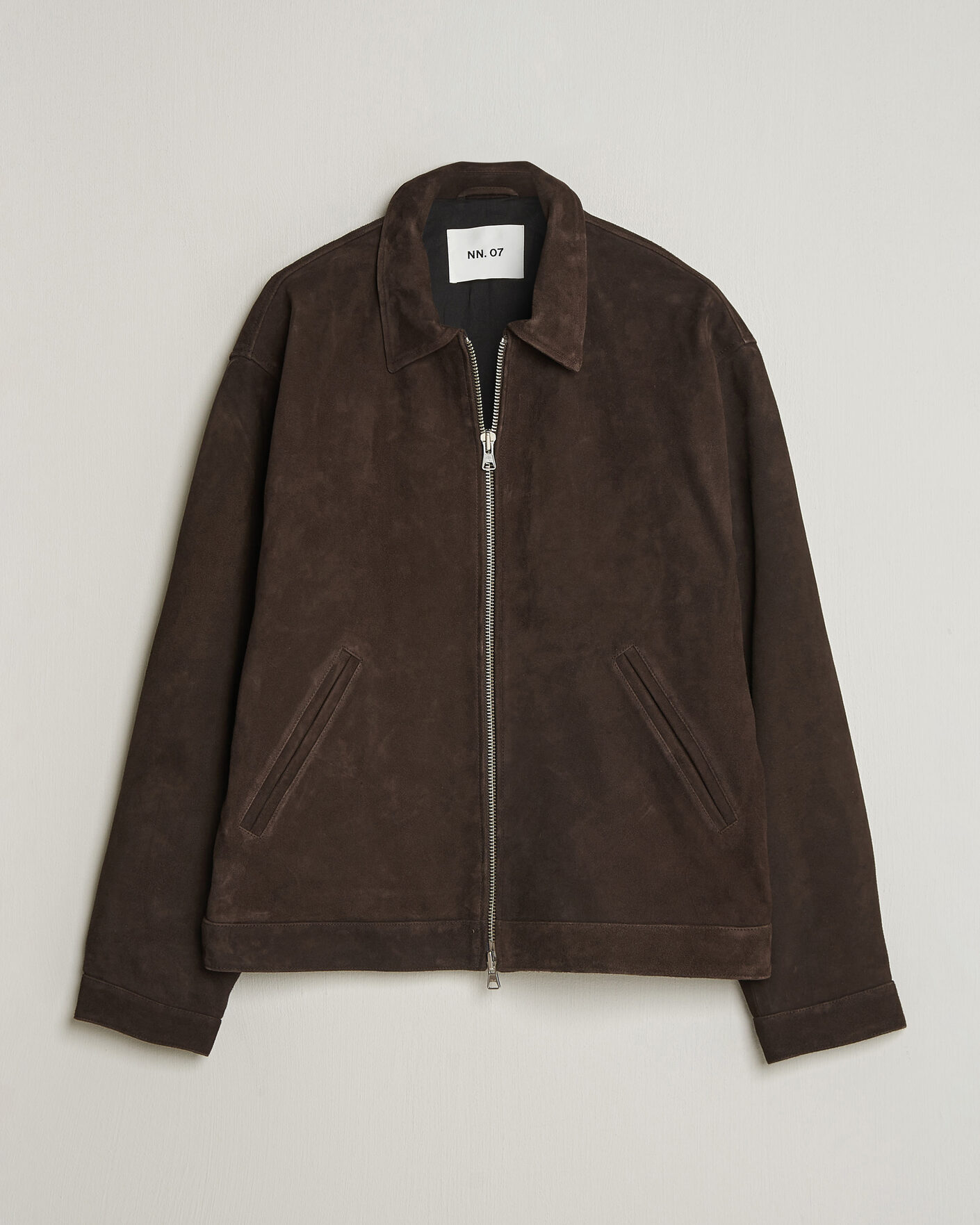 Uomini | Giacche | NN07 | Petrus Suede Jacket Deep Truffle