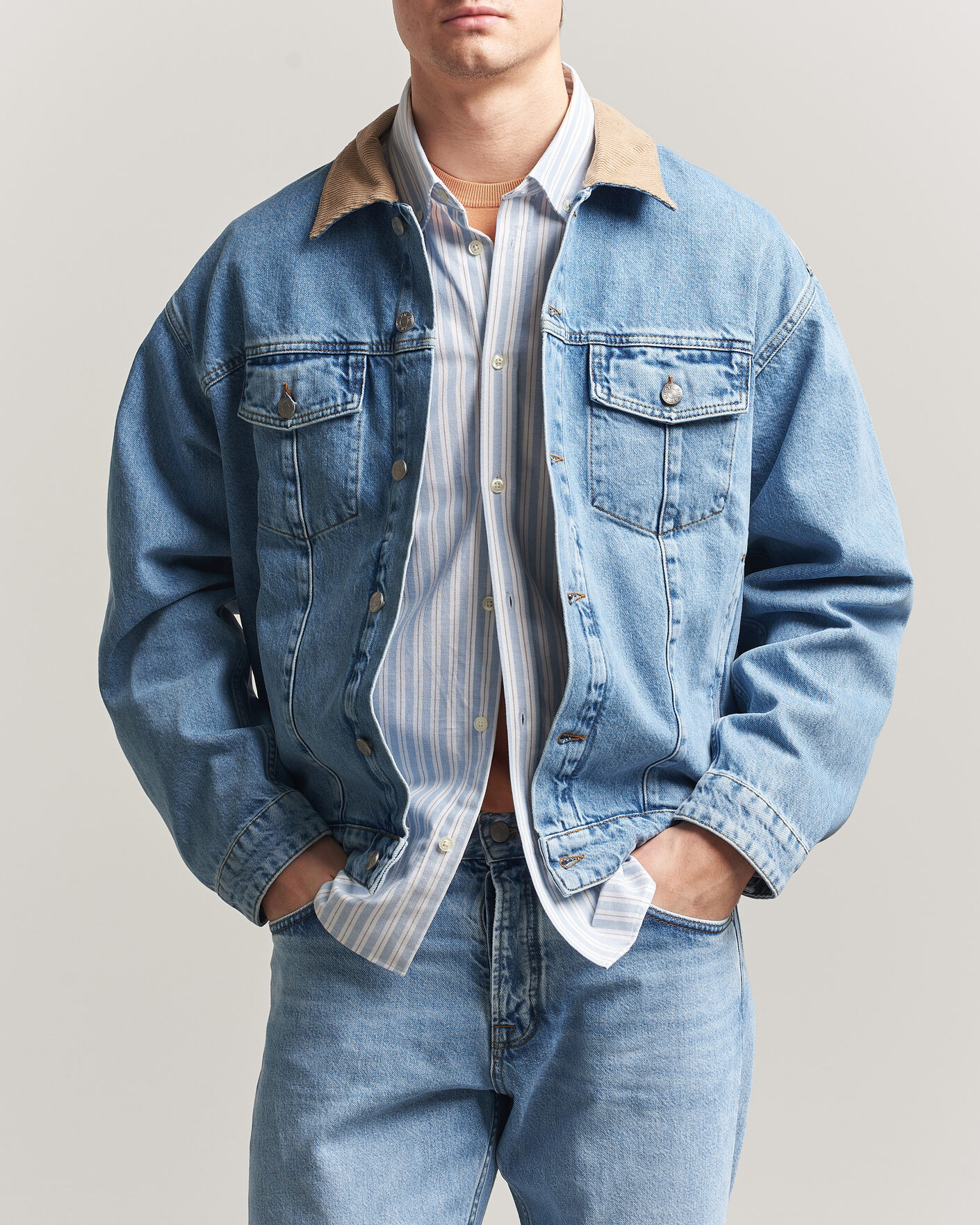 Uomini | Giacche | NN07 | Roy Denim Jacket Vintage Blue