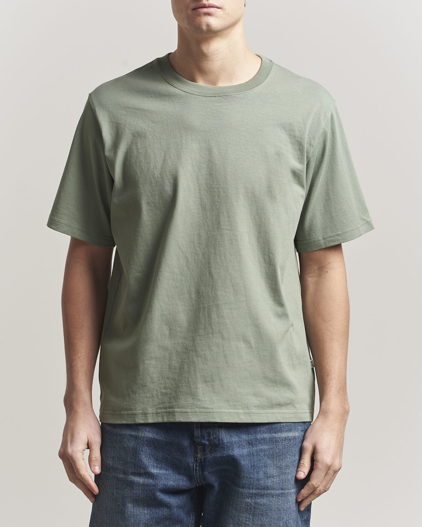 Uomini | T-shirt | NN07 | Jett Washed Crew Neck T-Shirt Sea Spray Green