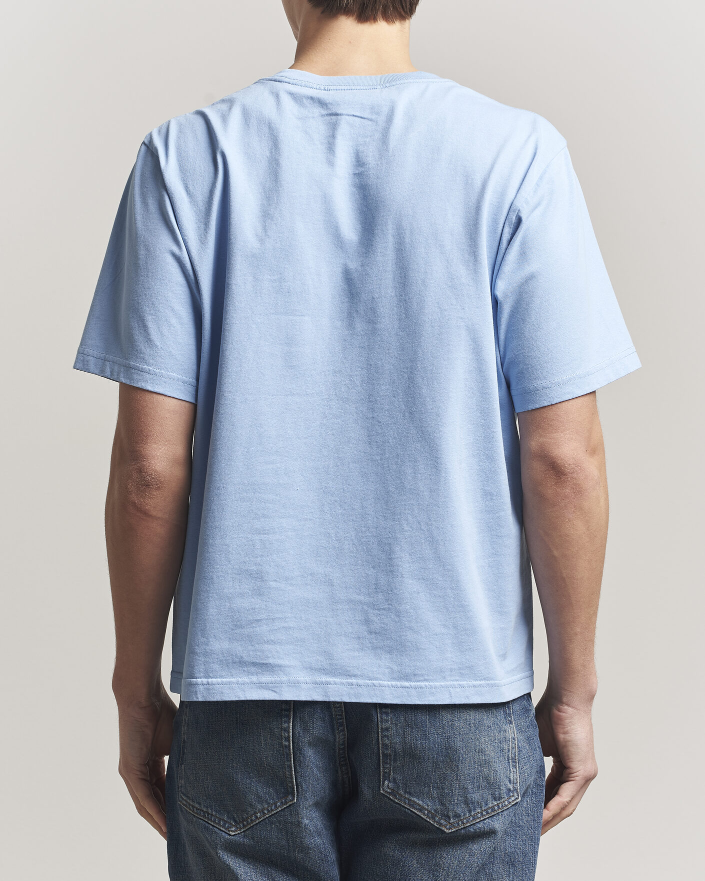 Uomini | T-shirt | NN07 | Jett Embroidered Crew Neck T-Shirt Cerulian Blue
