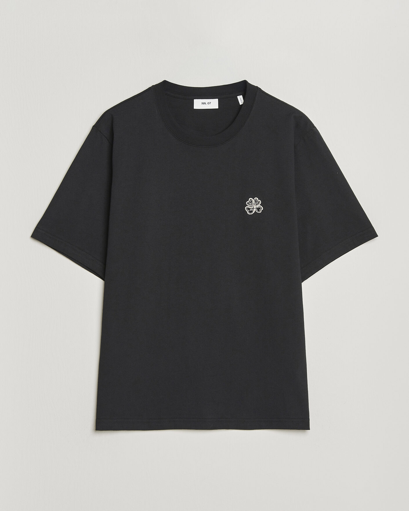 Uomini | T-shirt | NN07 | Jett Embroidered Crew Neck T-Shirt Black
