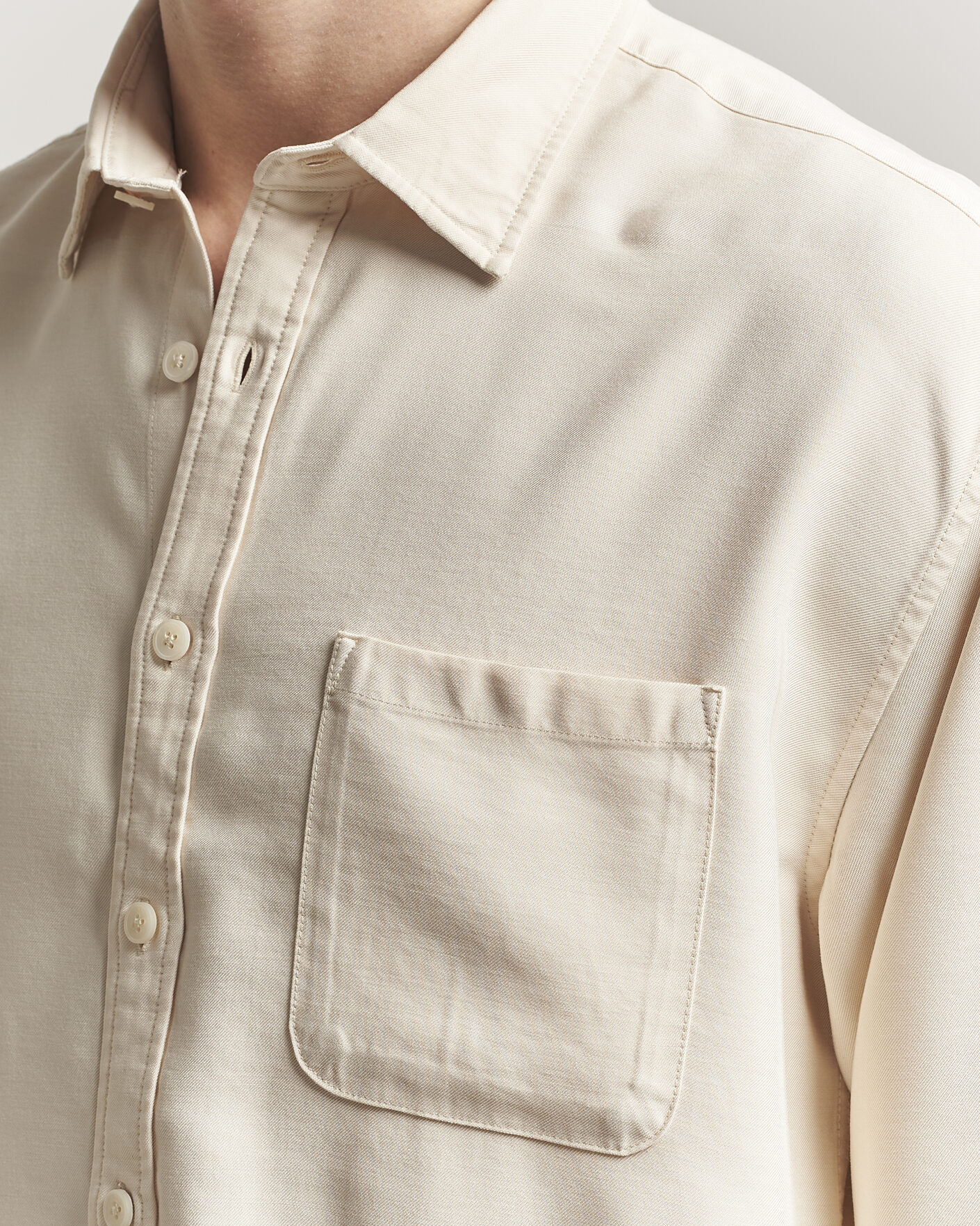 Uomini | Camicie | NN07 | Deon Tencel Shirt Ivory