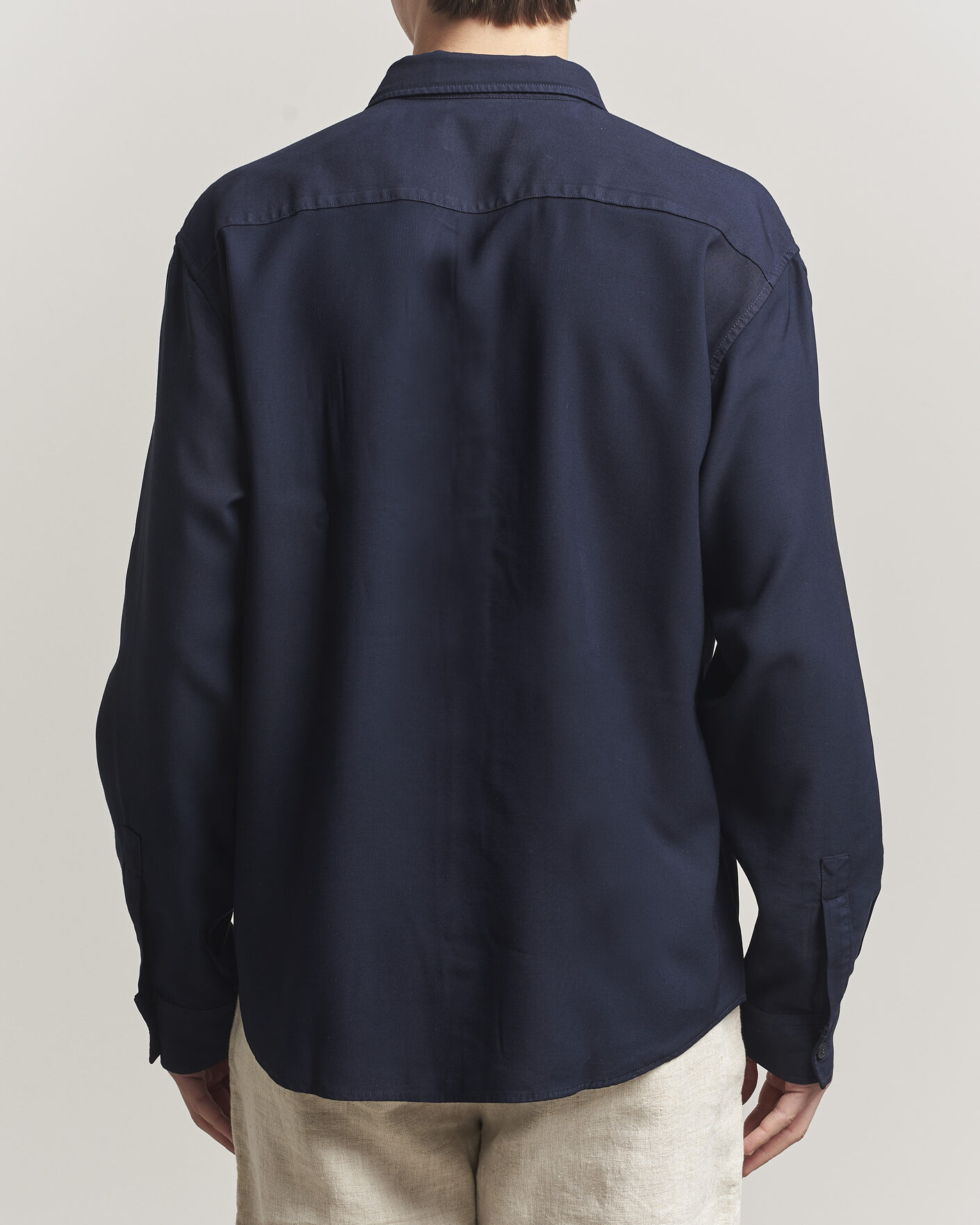 Uomini | Camicie | NN07 | Deon Tencel Shirt Navy Blue