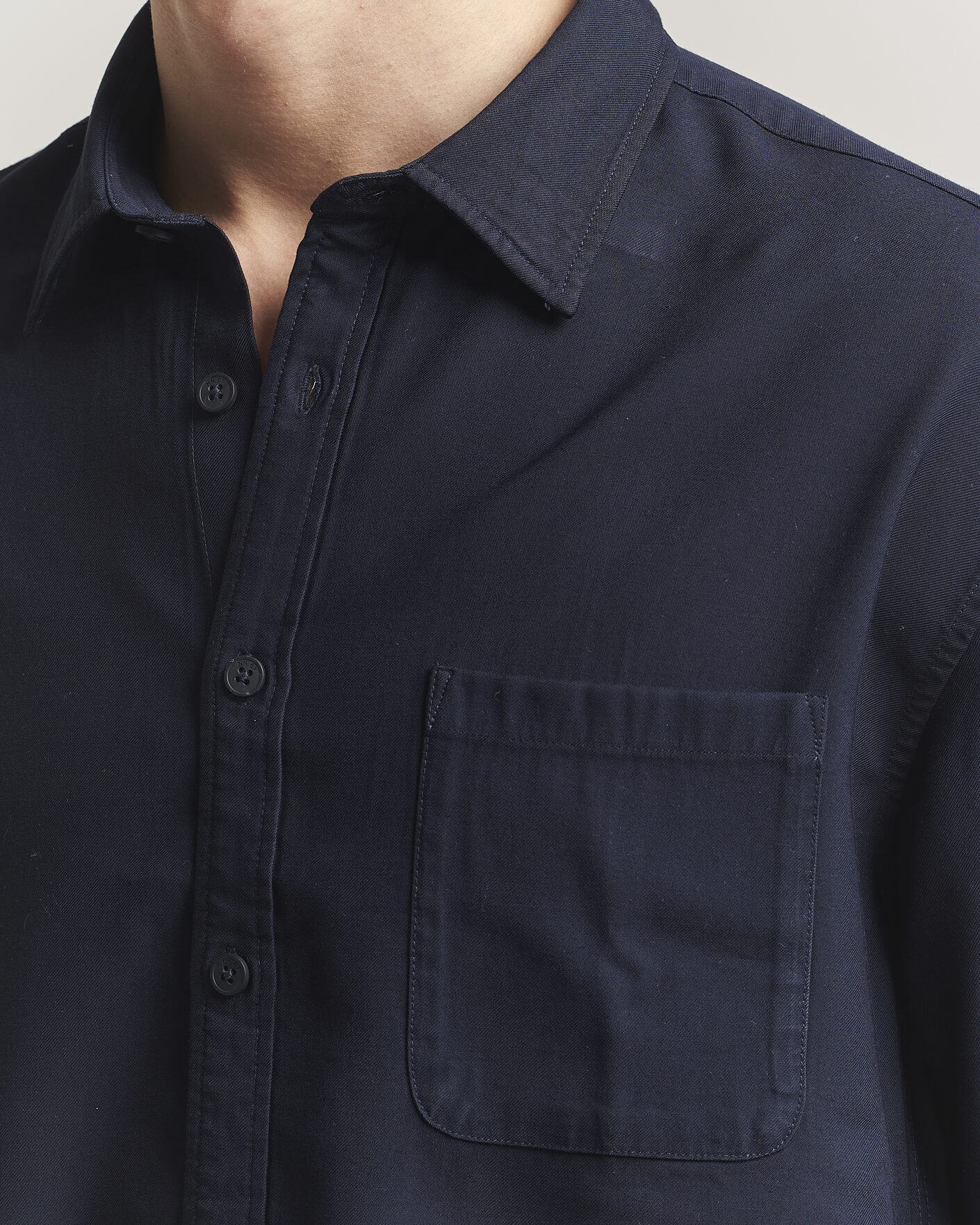 Uomini | Camicie | NN07 | Deon Tencel Shirt Navy Blue