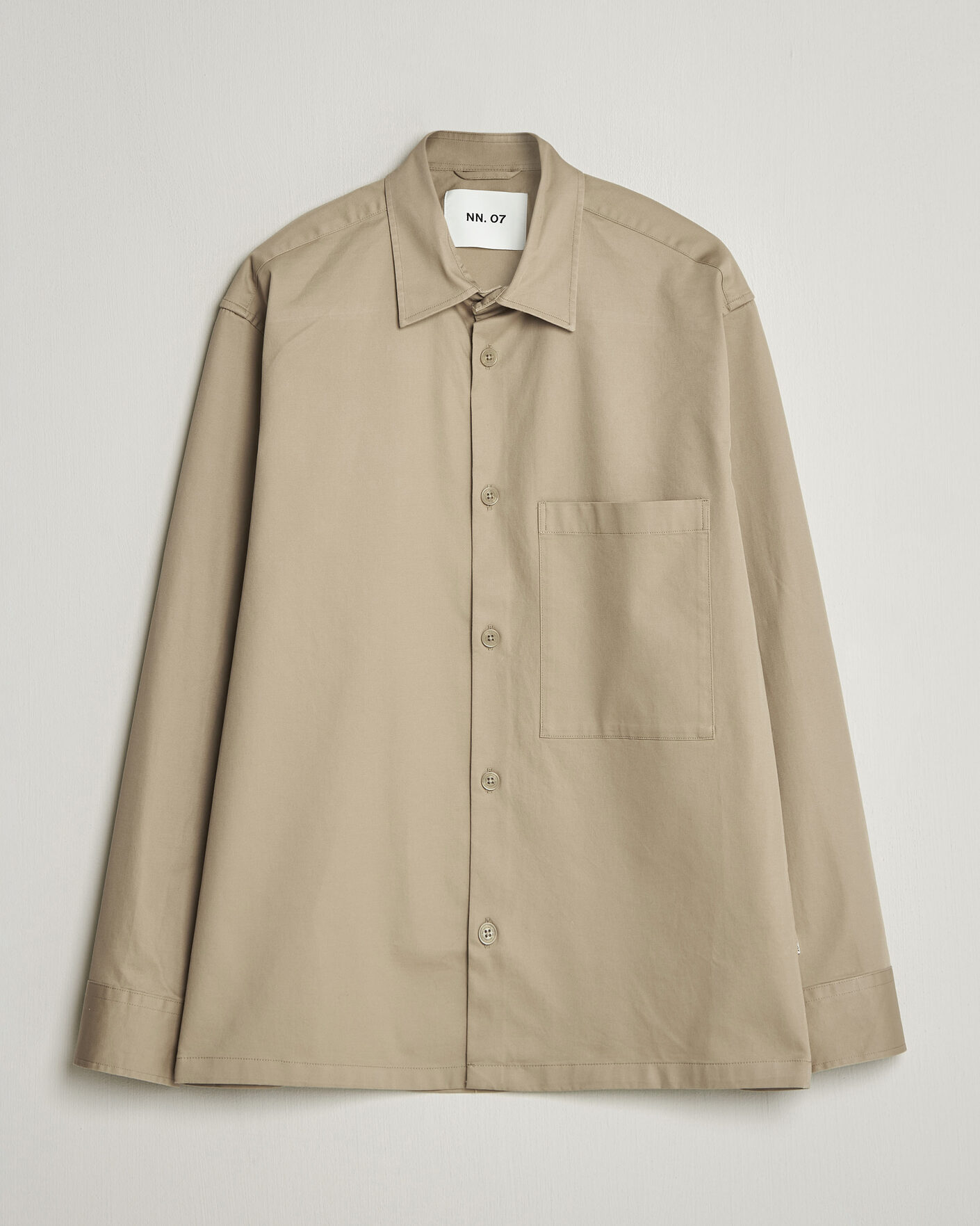 Uomini | Camicie | NN07 | Freddy Cotton Overshirt Desert Khaki