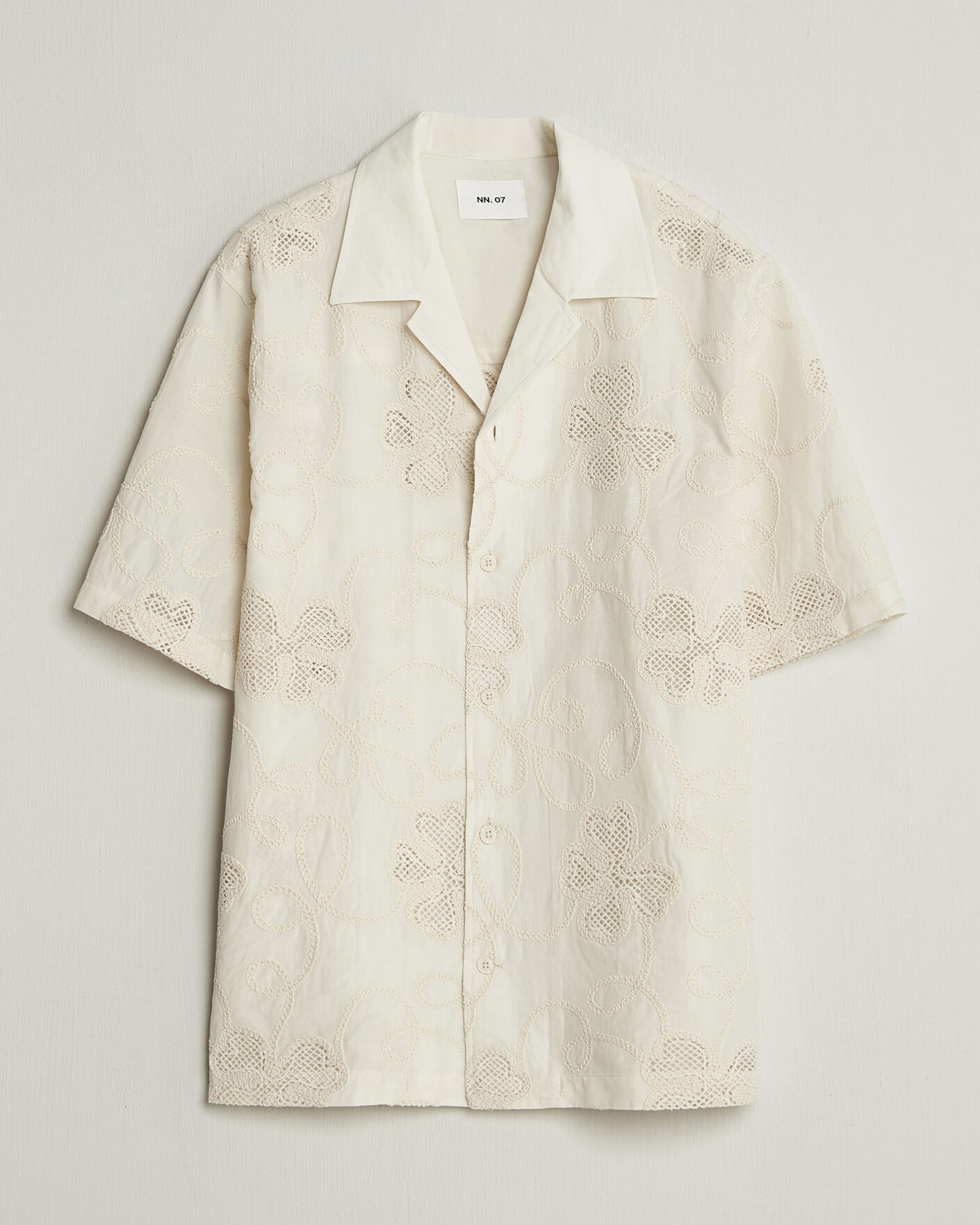 Uomini | Camicie | NN07 | Ben Flower Shirt Ivory
