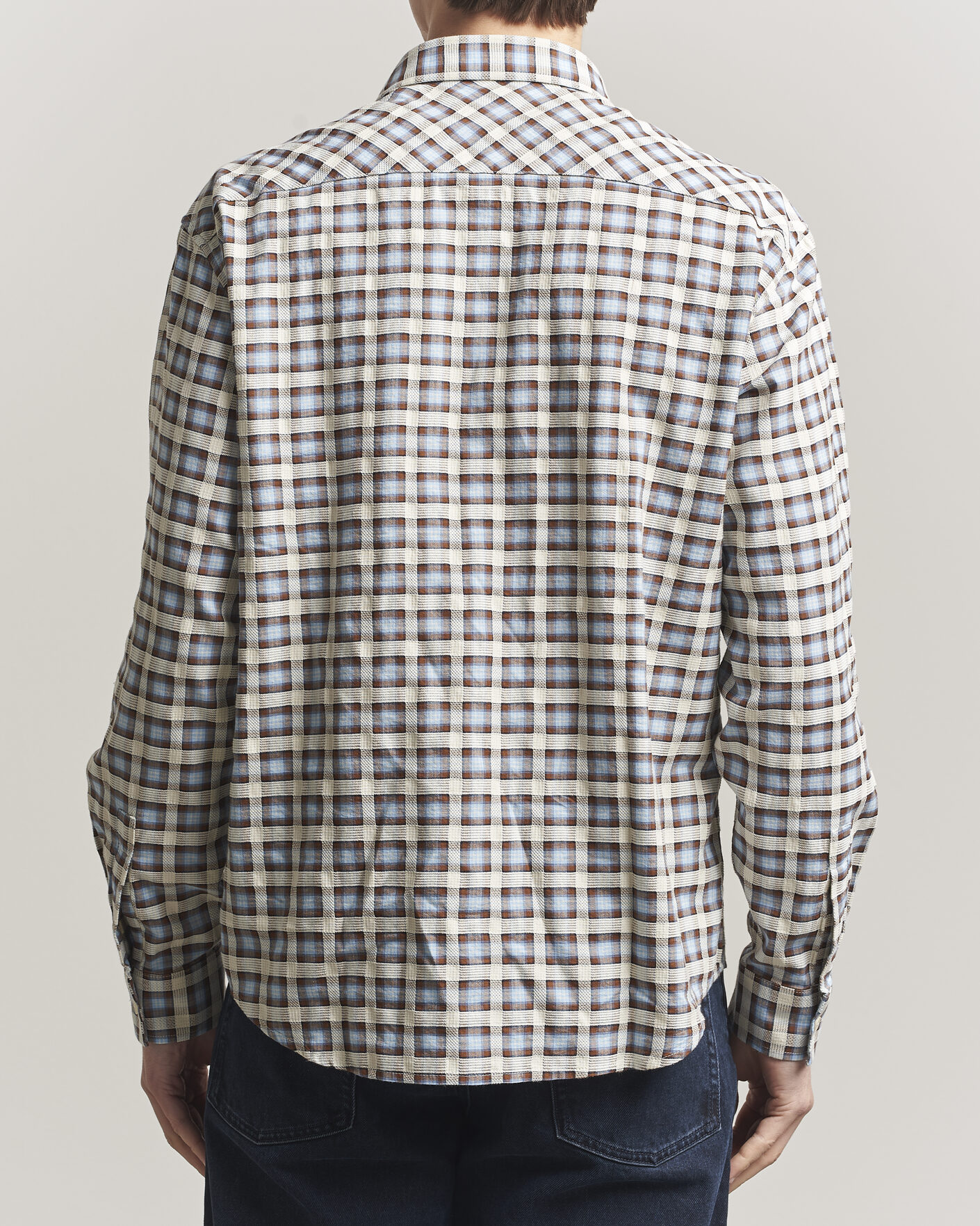 Uomini | Camicie | NN07 | Deon Checked Shirt Blue
