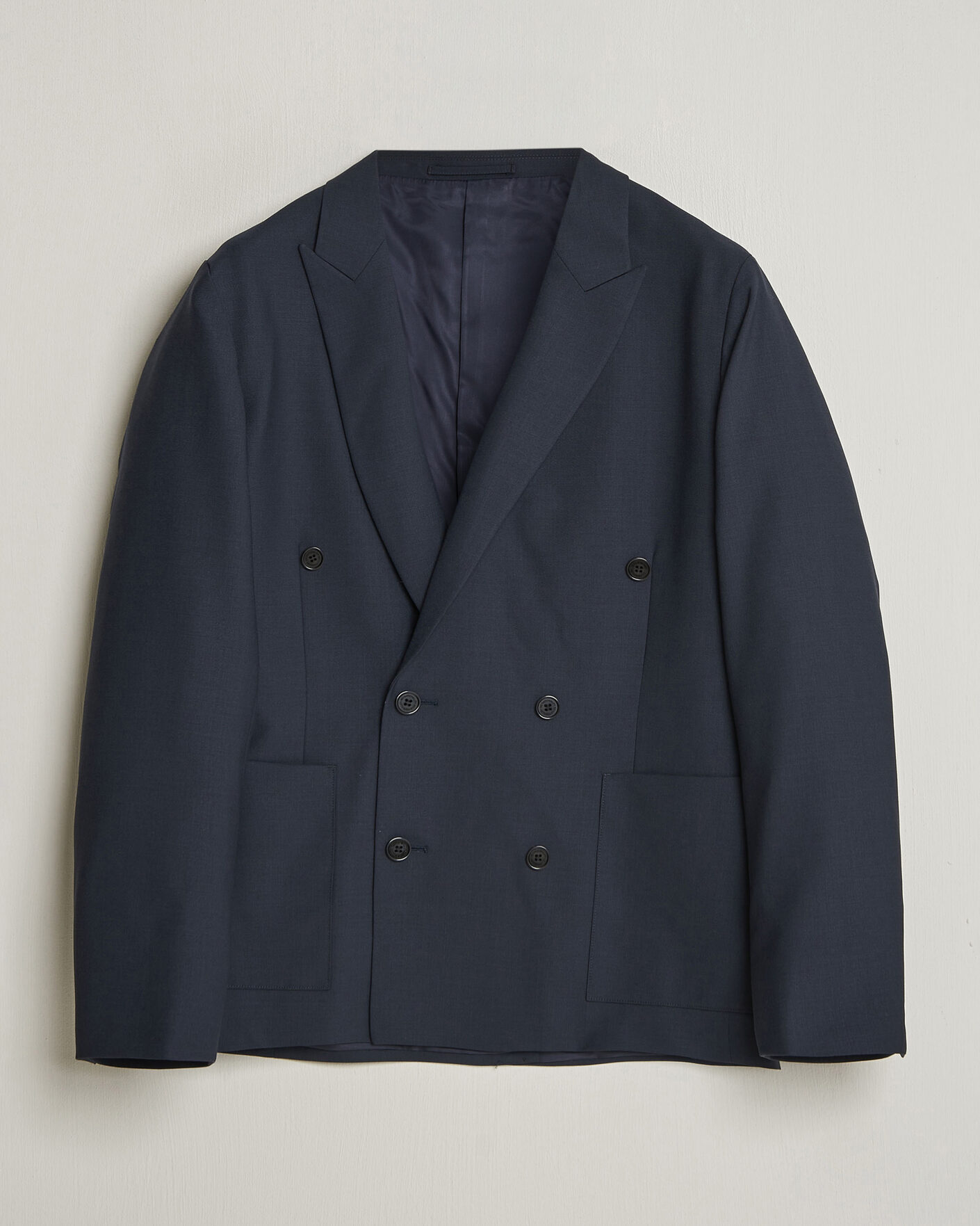 Uomini | Blazers | NN07 | Jordin Summer Wool Double Breasted Blazer Deep Navy