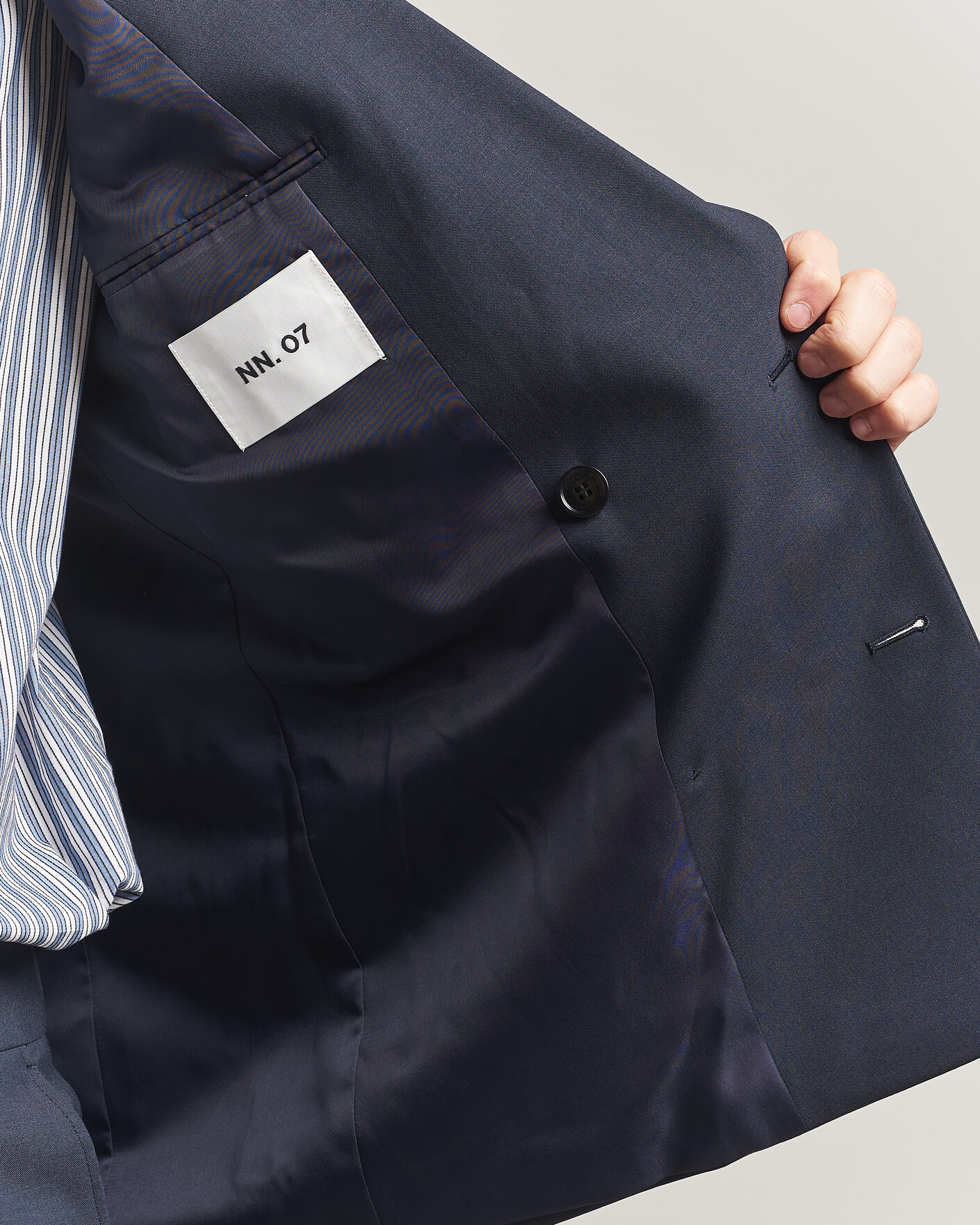 Uomini | Blazers | NN07 | Jordin Summer Wool Double Breasted Blazer Deep Navy