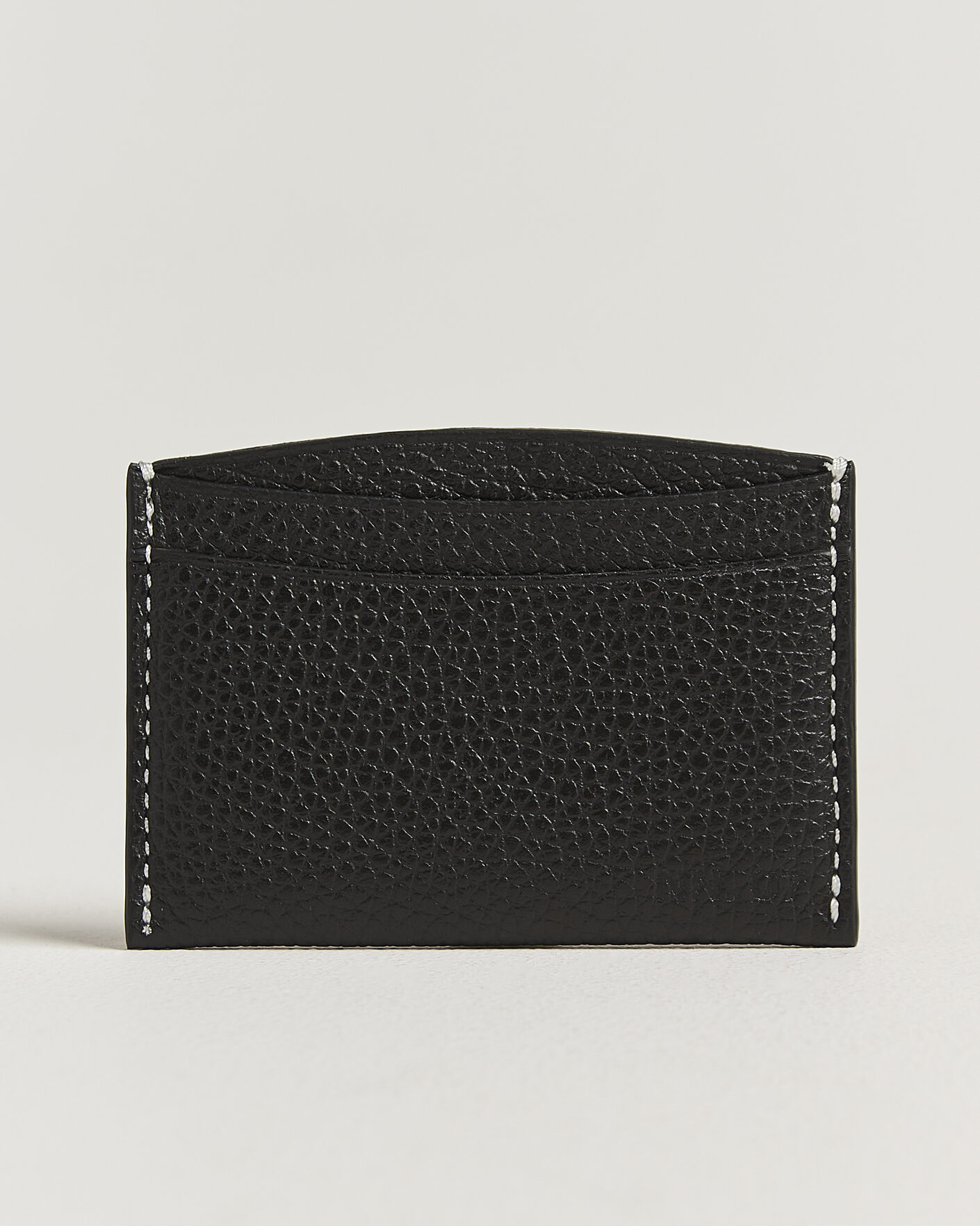 Uomini | Portafogli | NN07 | Grained Leather Card Holder Black