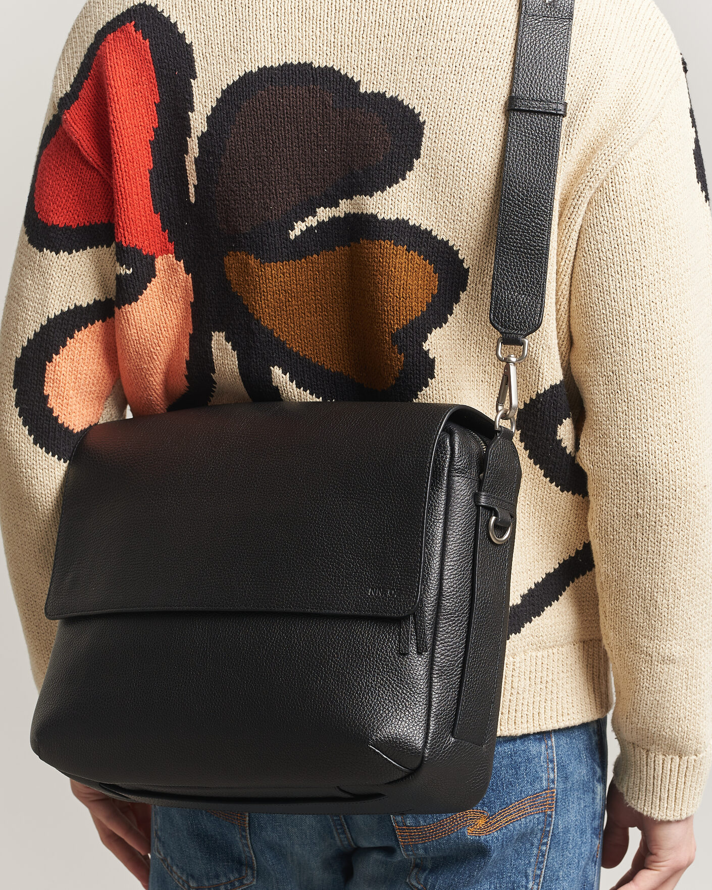 Uomini | Borse | NN07 | Port Satchel Grained Leather Briefcase Black
