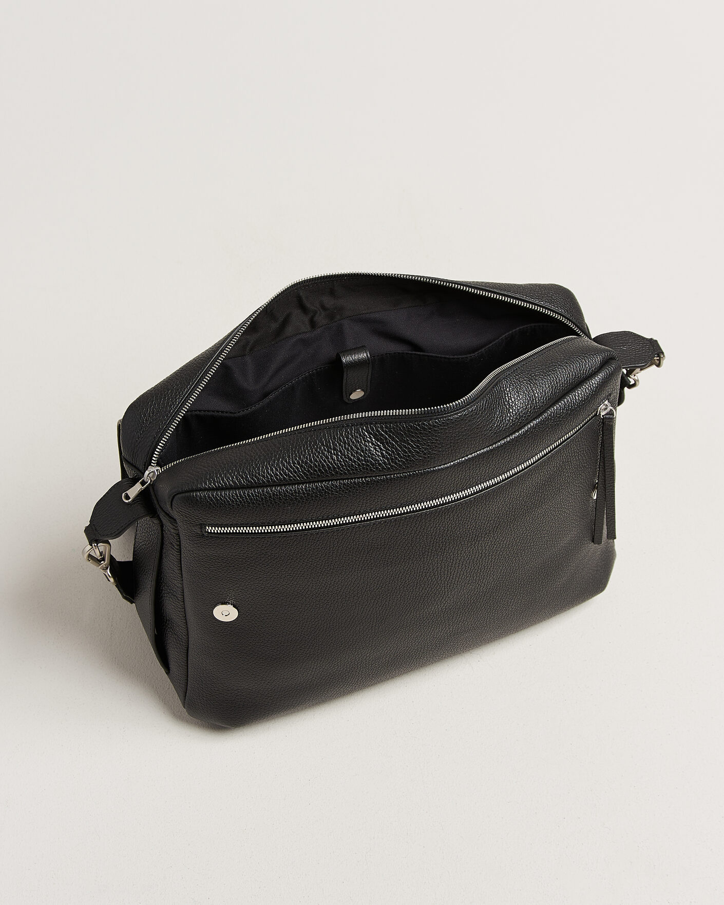 Uomini | Borse | NN07 | Port Satchel Grained Leather Briefcase Black