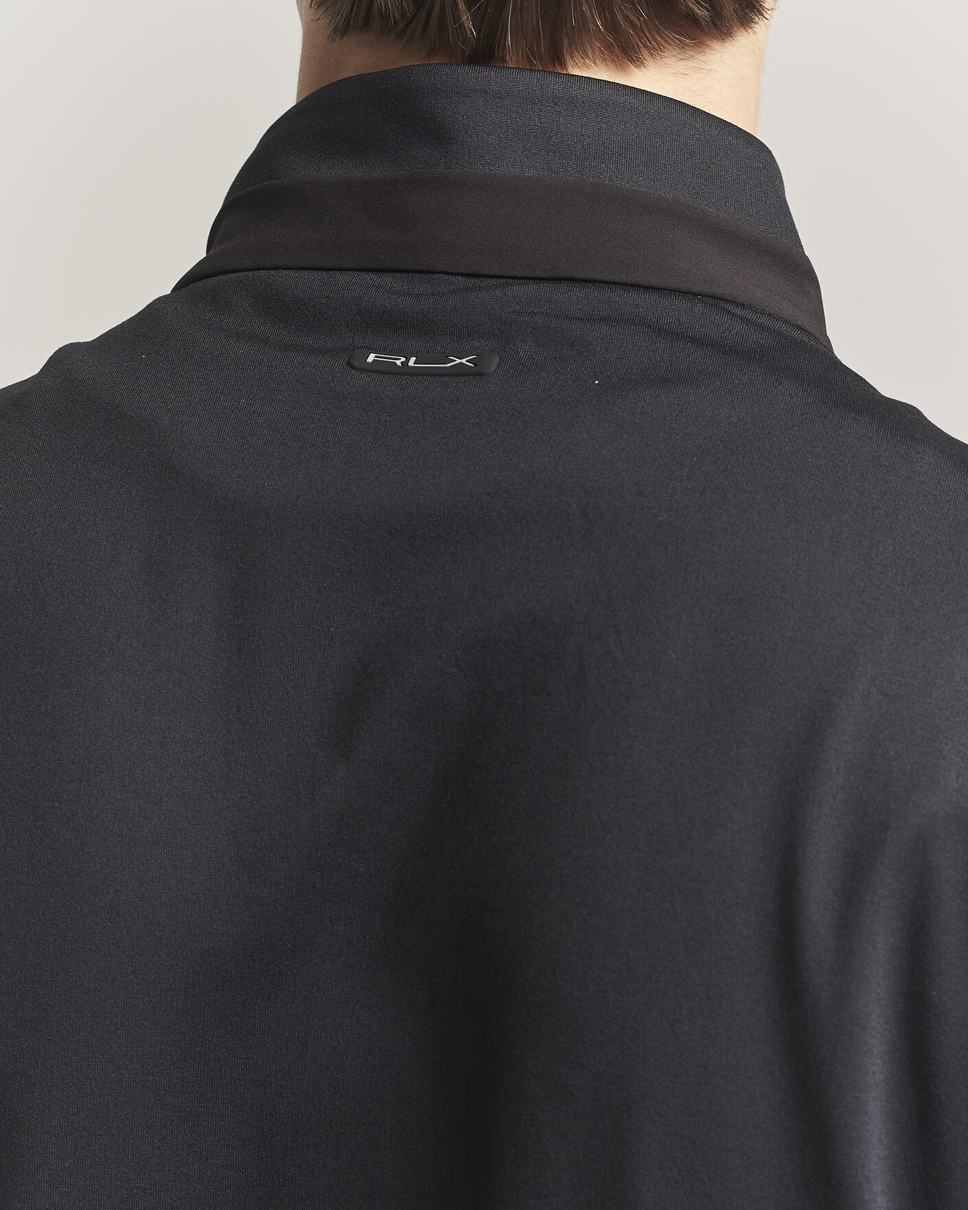 Uomini | Gilet | RLX Ralph Lauren | Half-Zip Luxury Jersey Vest Polo Black