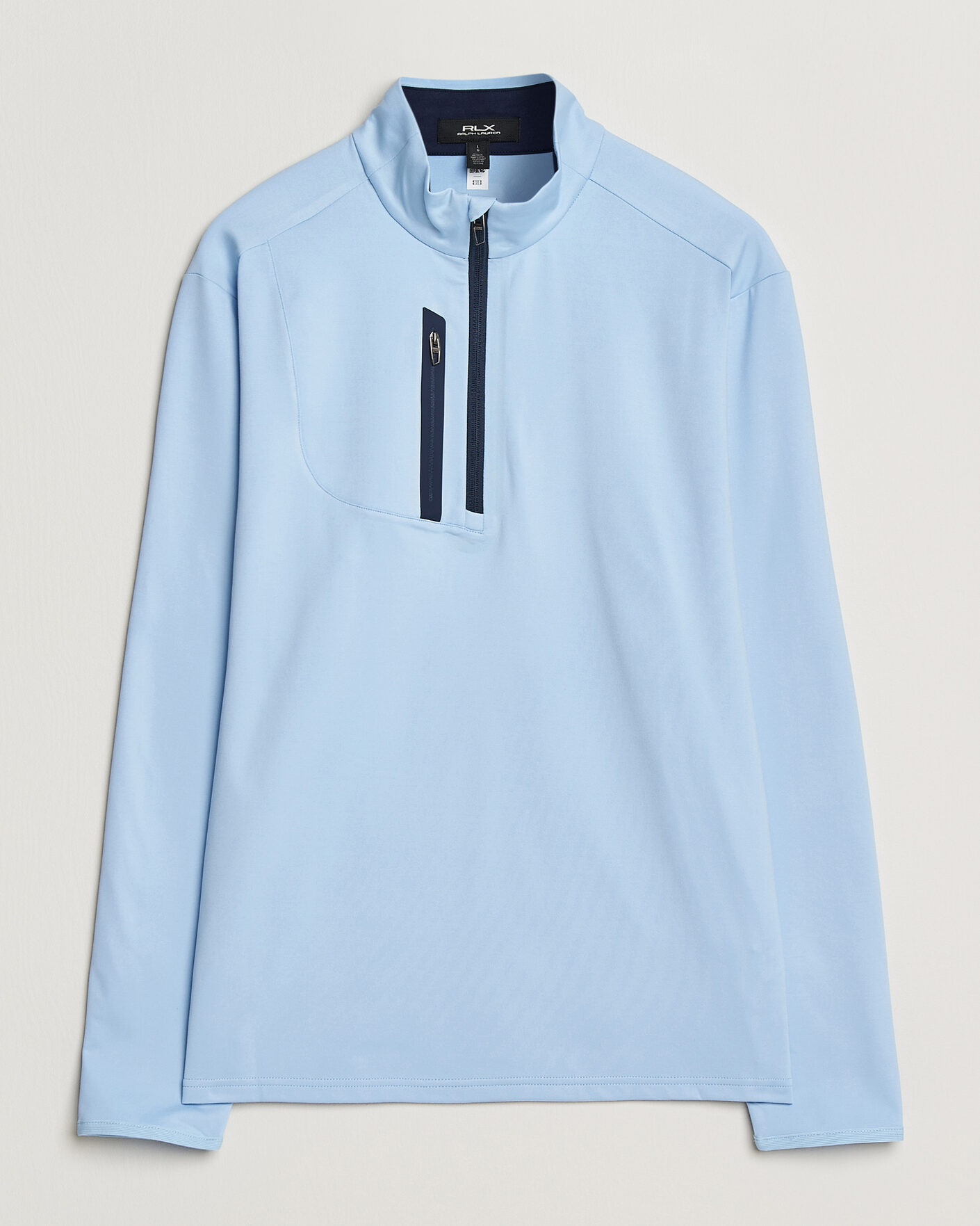 Uomini | Maglieria | RLX Ralph Lauren | Luxury Jersey Half Zip Office Blue