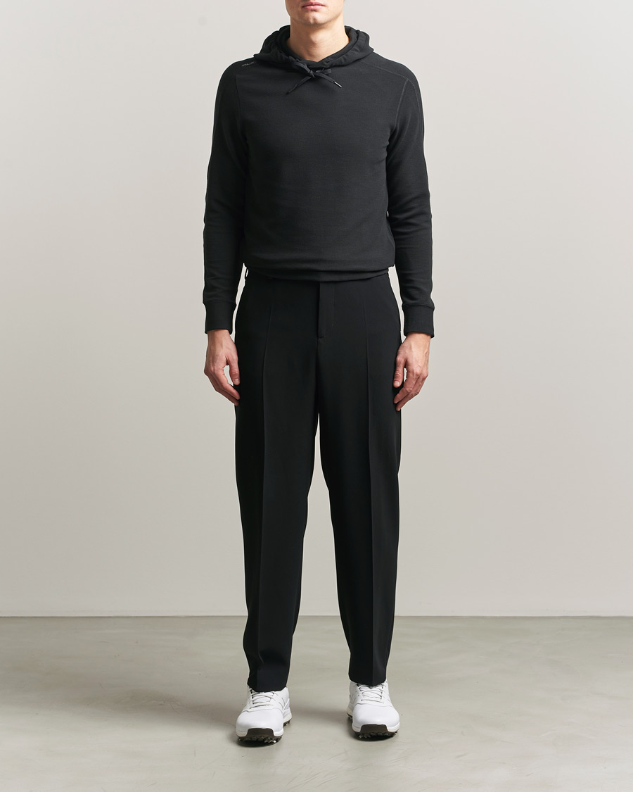 Uomini | Maglieria | RLX Ralph Lauren | Tech Waffle Hoodie Polo Black