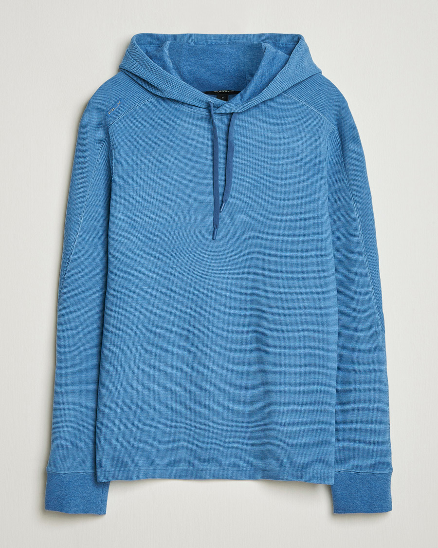 Uomini | Maglieria | RLX Ralph Lauren | Tech Waffle Hoodie Fog Blue Heather