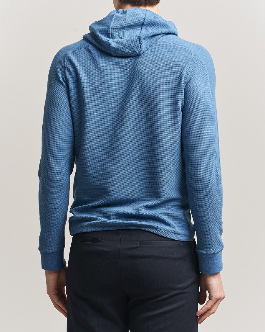 Uomini | Maglieria | RLX Ralph Lauren | Tech Waffle Hoodie Fog Blue Heather