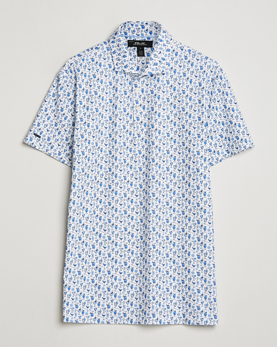 Uomini | Polo | RLX Ralph Lauren | Airflow Polo Printed Ceramic White Chin