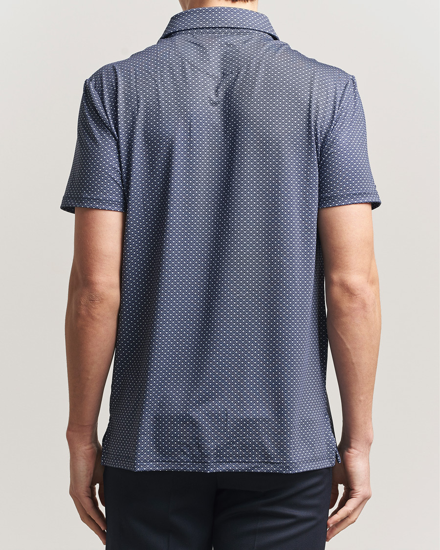 Uomini | Polo | RLX Ralph Lauren | Airflow Polo Printed Navy Magnolia Diamond