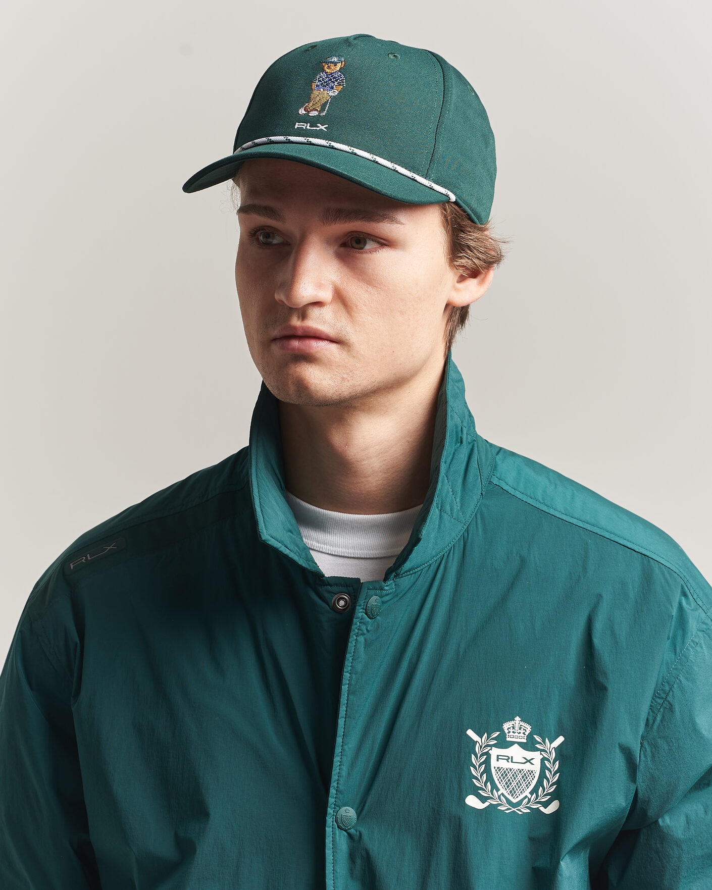 Uomini | Cappelli & Berretti | RLX Ralph Lauren | Cocktail Bear Cap Moss Agate